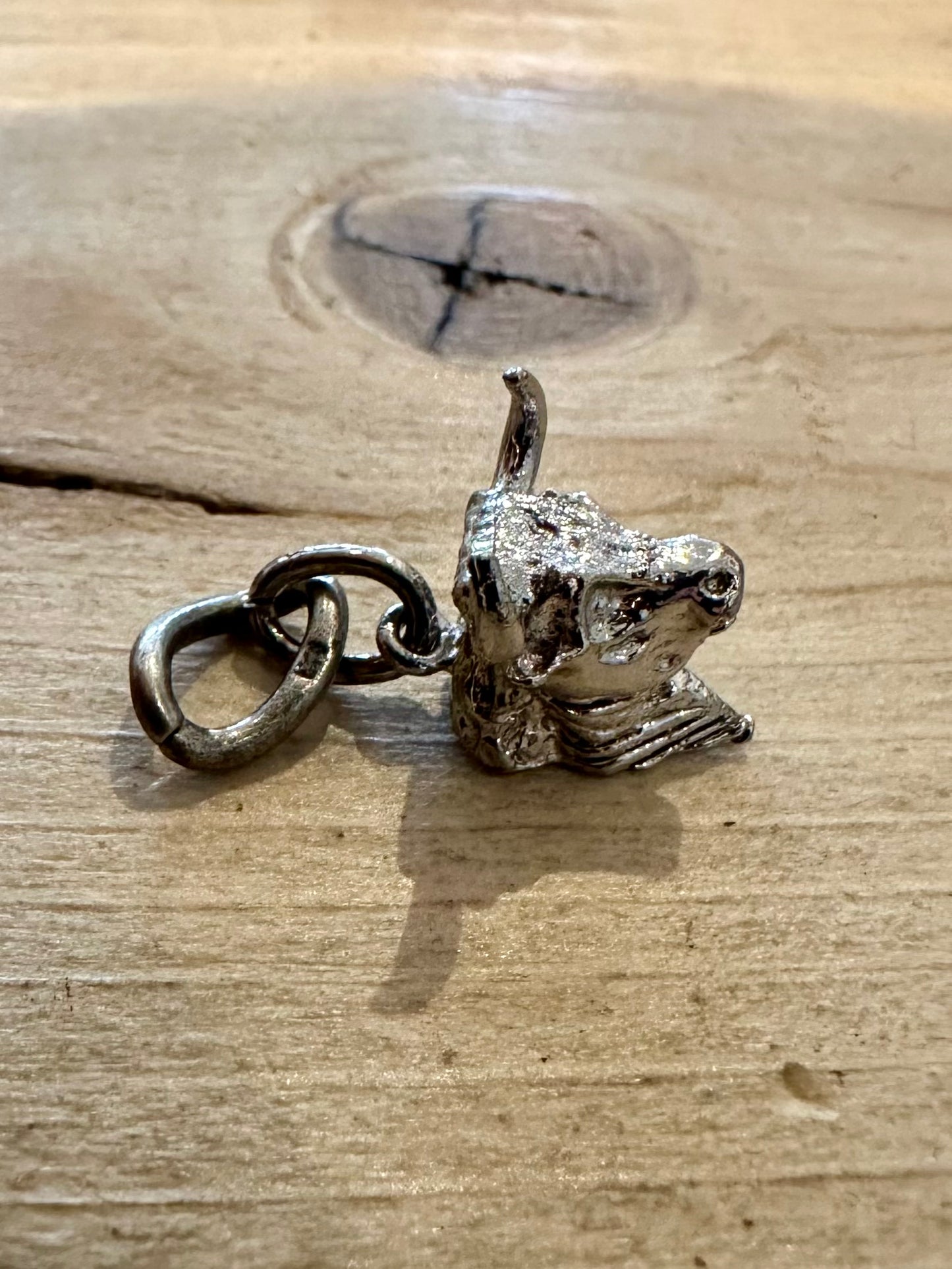 Vintage Bull Head 925 Silver Charm Pendant