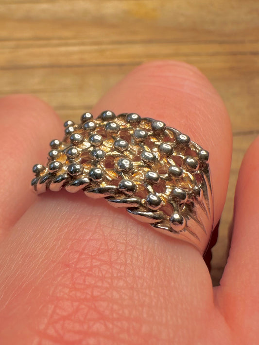 Vintage Keepers 925 Sterling Silver Size U Ring