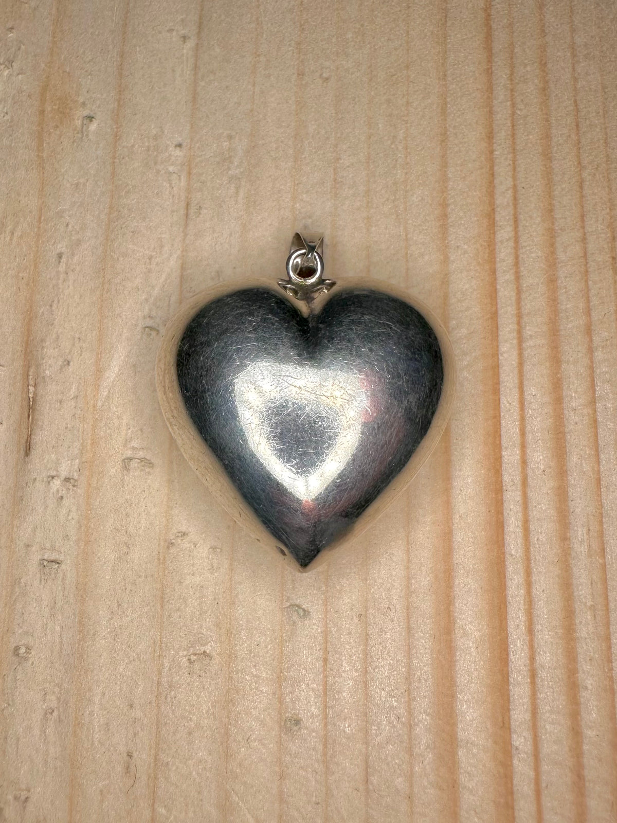 Puff Heart 925 Sterling Silver Pendant