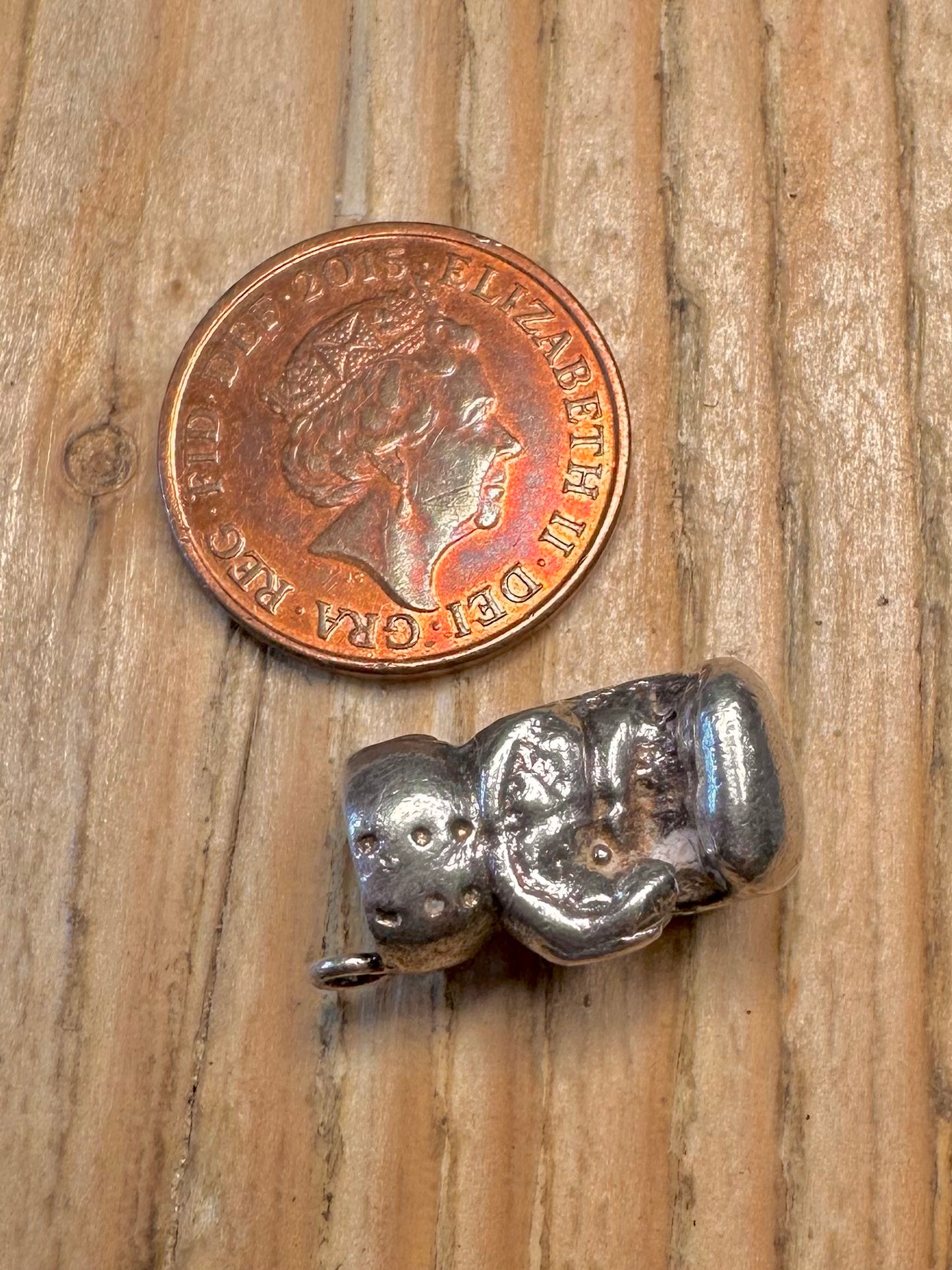 Vintage 1978 Boxing Gloves 925 Sterling Silver Charm Pendant