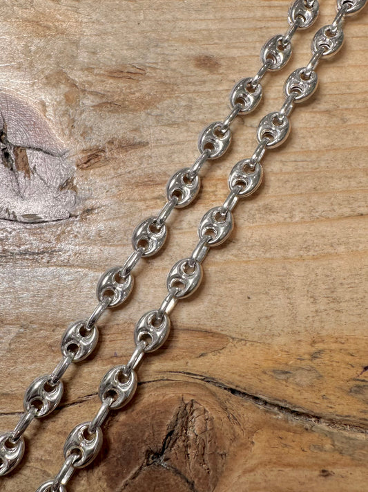 Modern Mariner Link Italy 925 Silver 19.8 inch Necklace