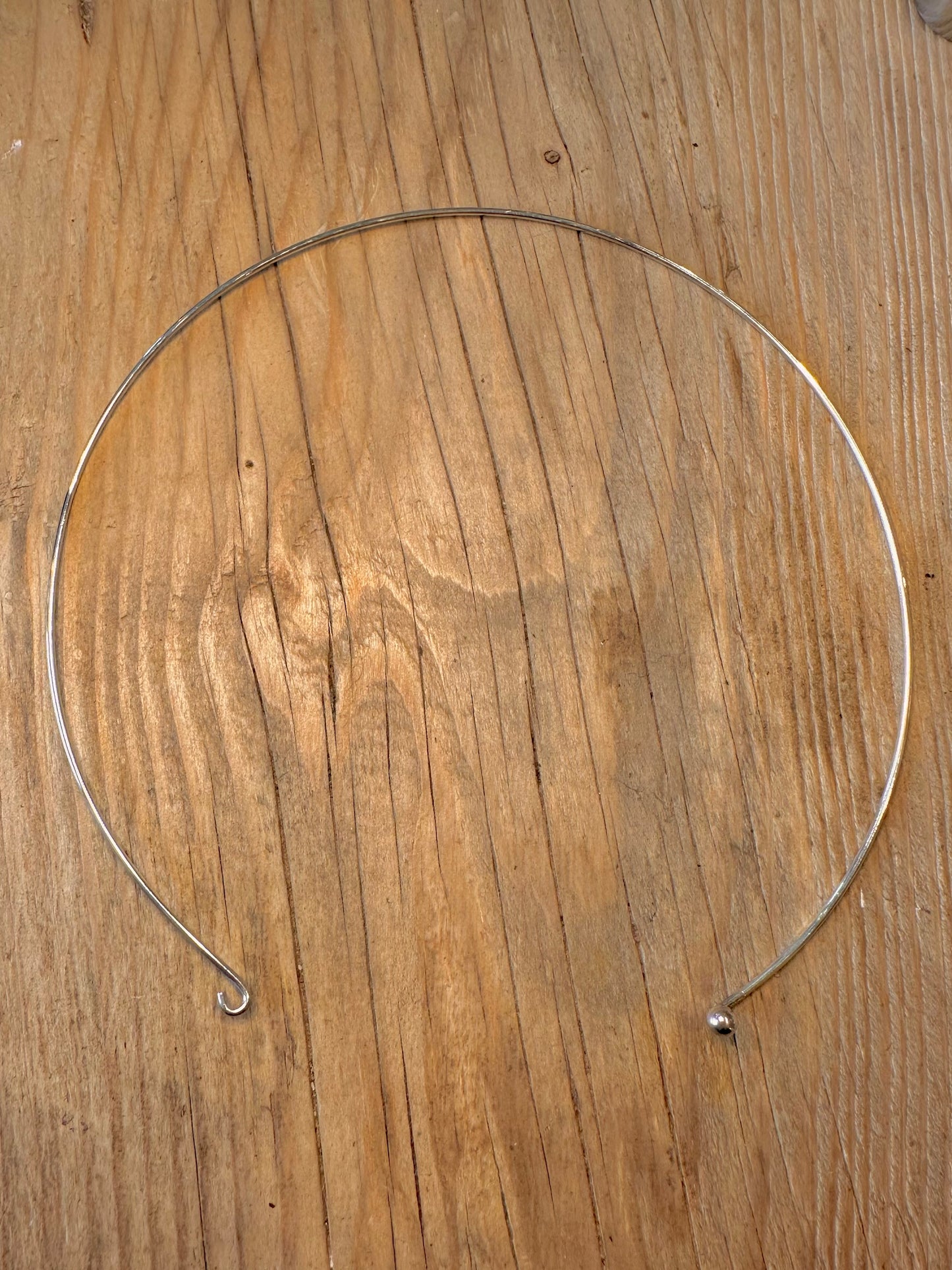 Vintage Simple Collar 925 Sterling Silver Maker CPM Necklace