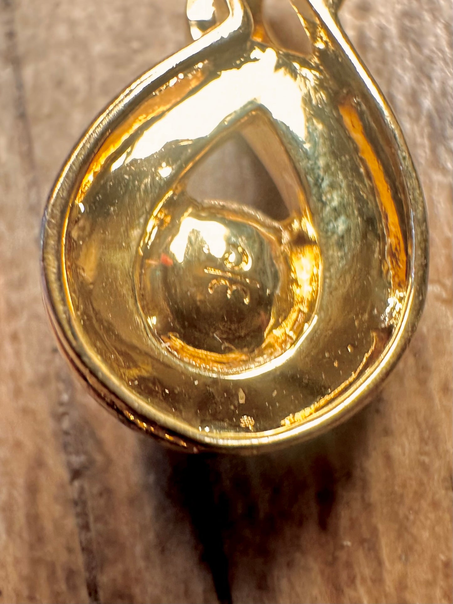 Modern Infinity White CZ Gold on 925 Sterling Silver Pendant