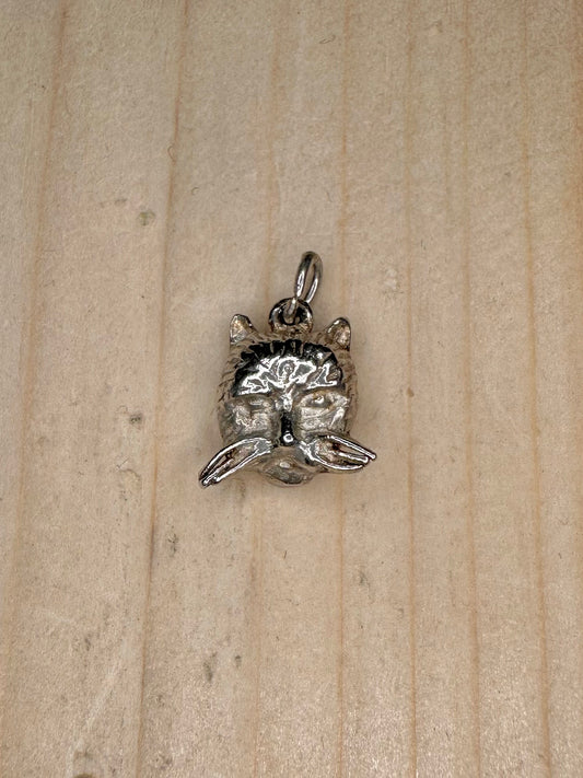 Cat Head 925 Sterling Silver Pendant
