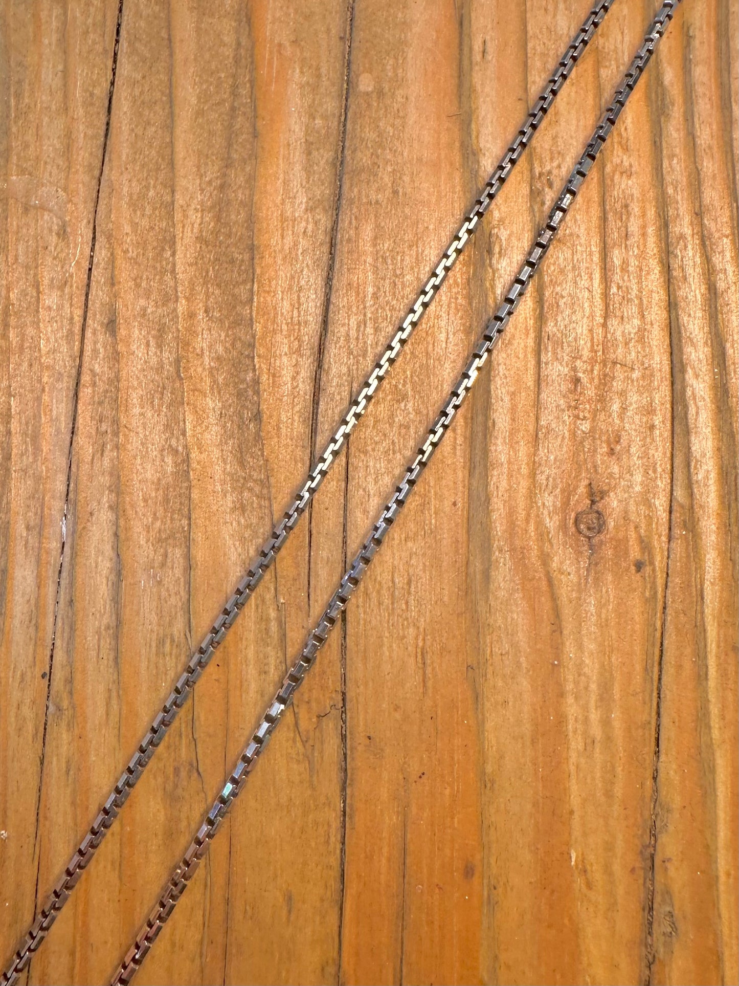 Box Snake Chain 925 Sterling Silver 17.8 inch Necklace