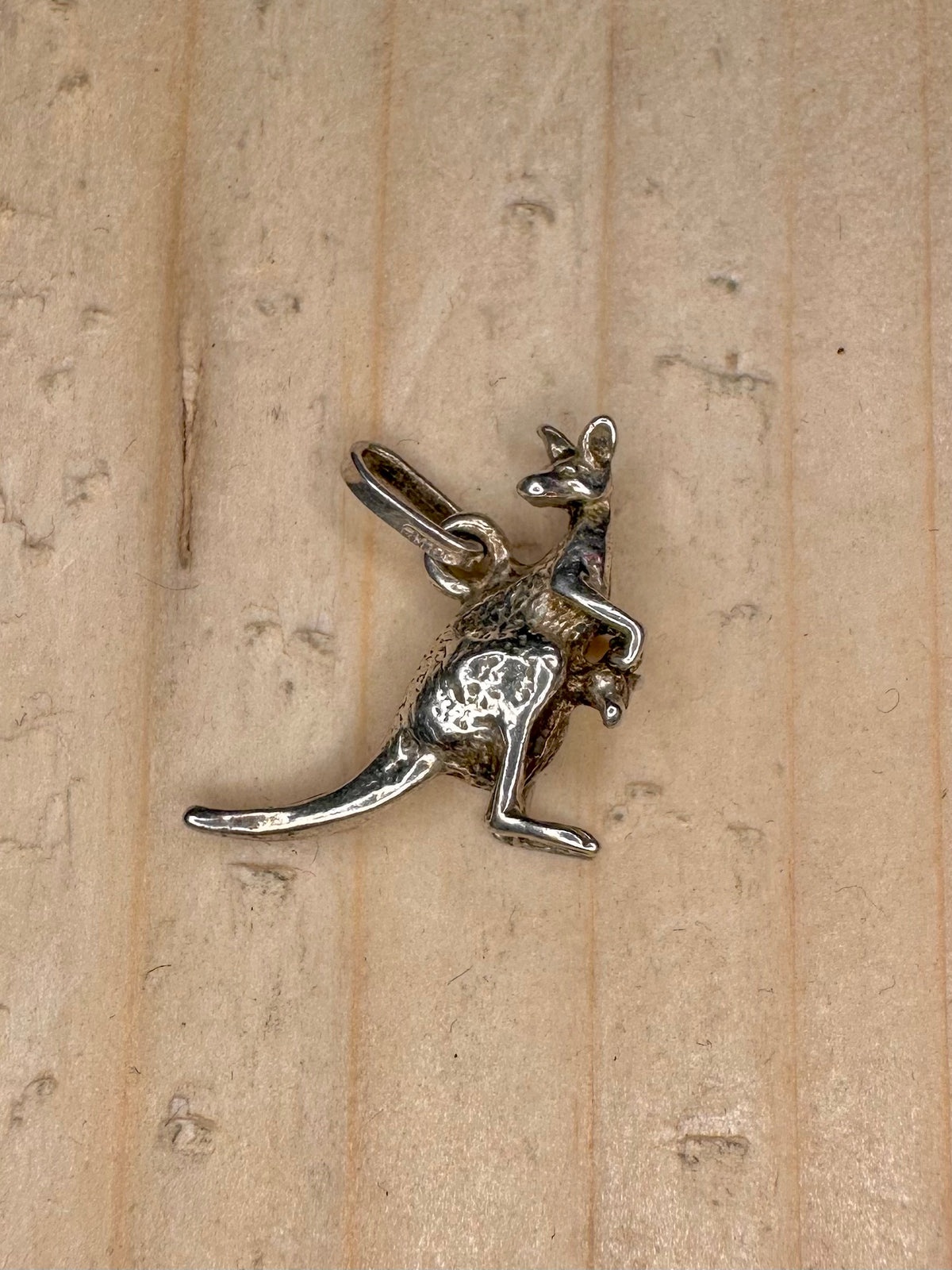 Kangaroo Charm 925 Sterling Silver Pendant