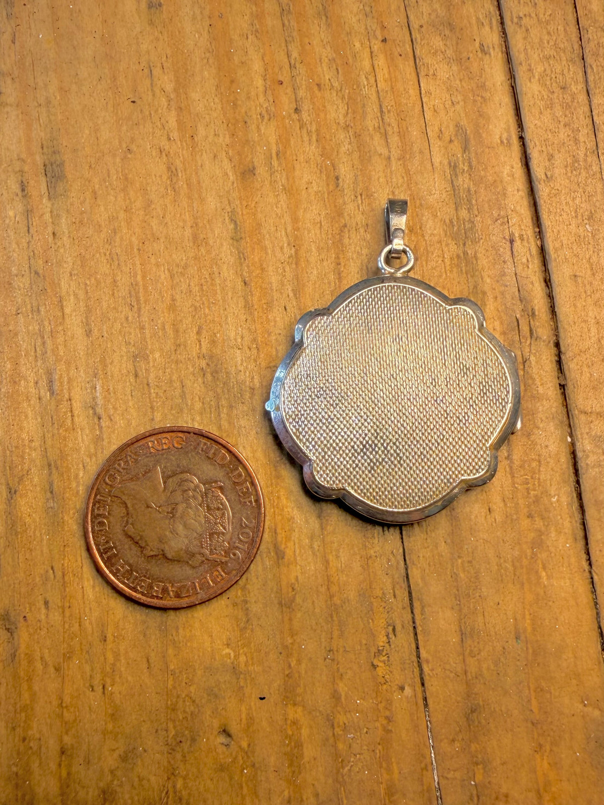 Unique Shaped Rose Embossed Textured Rose Floral Locket 925 Sterling Silver Pendant