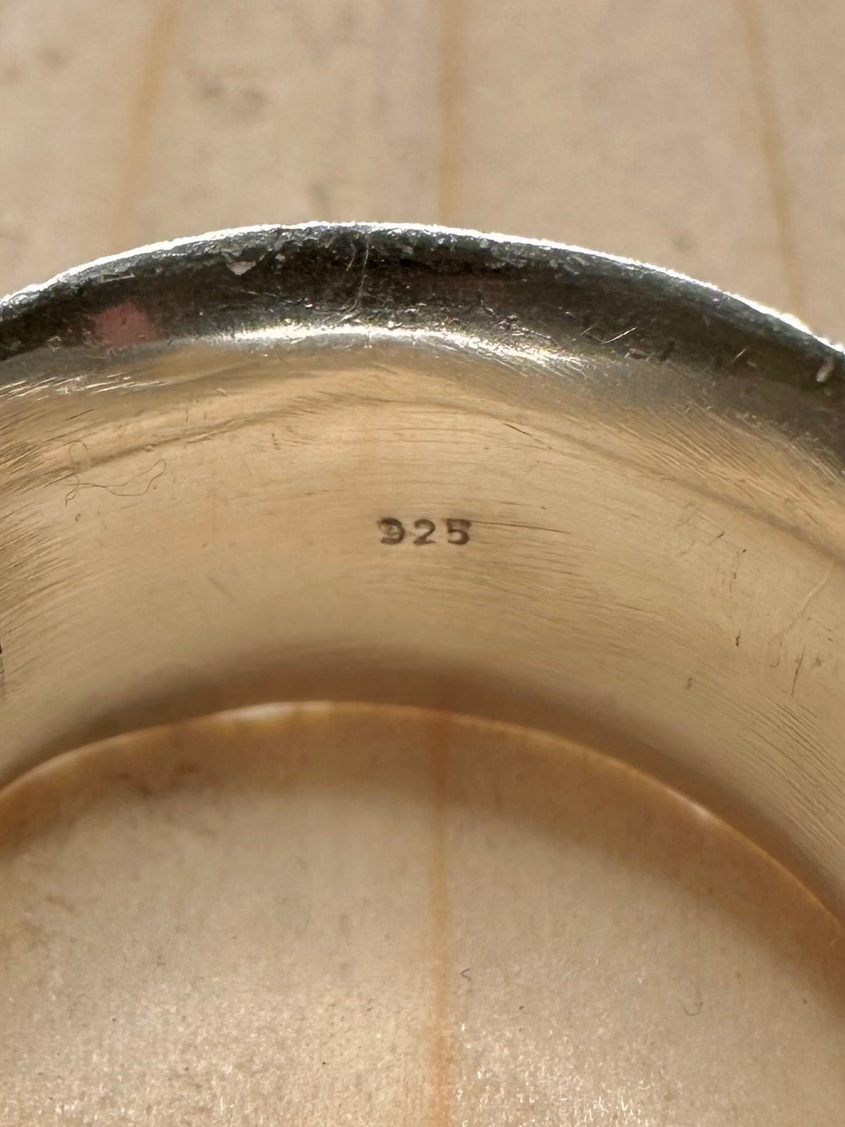 Meditation Spinner Band 925 Sterling Silver Size O Ring