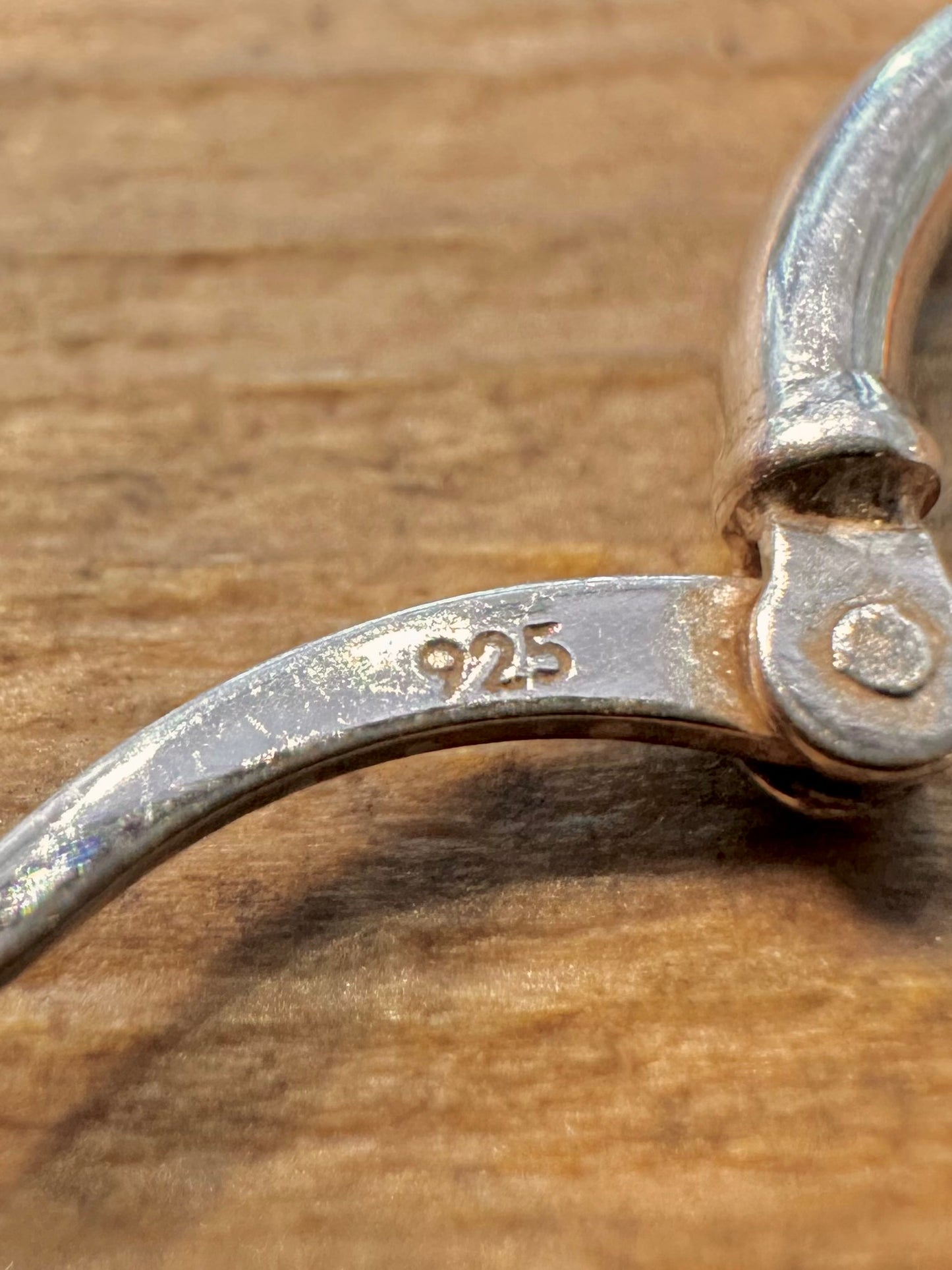 Abstract Heart Shaped Hoops 925 Silver Earrings