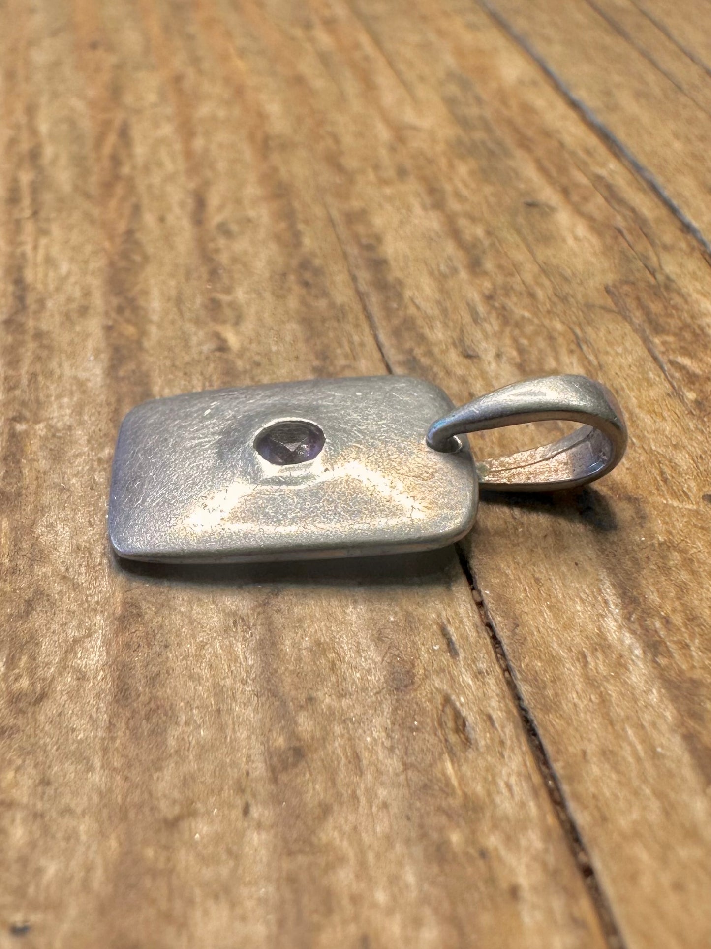 Amethystbarren-Anhänger aus 925er Sterlingsilber