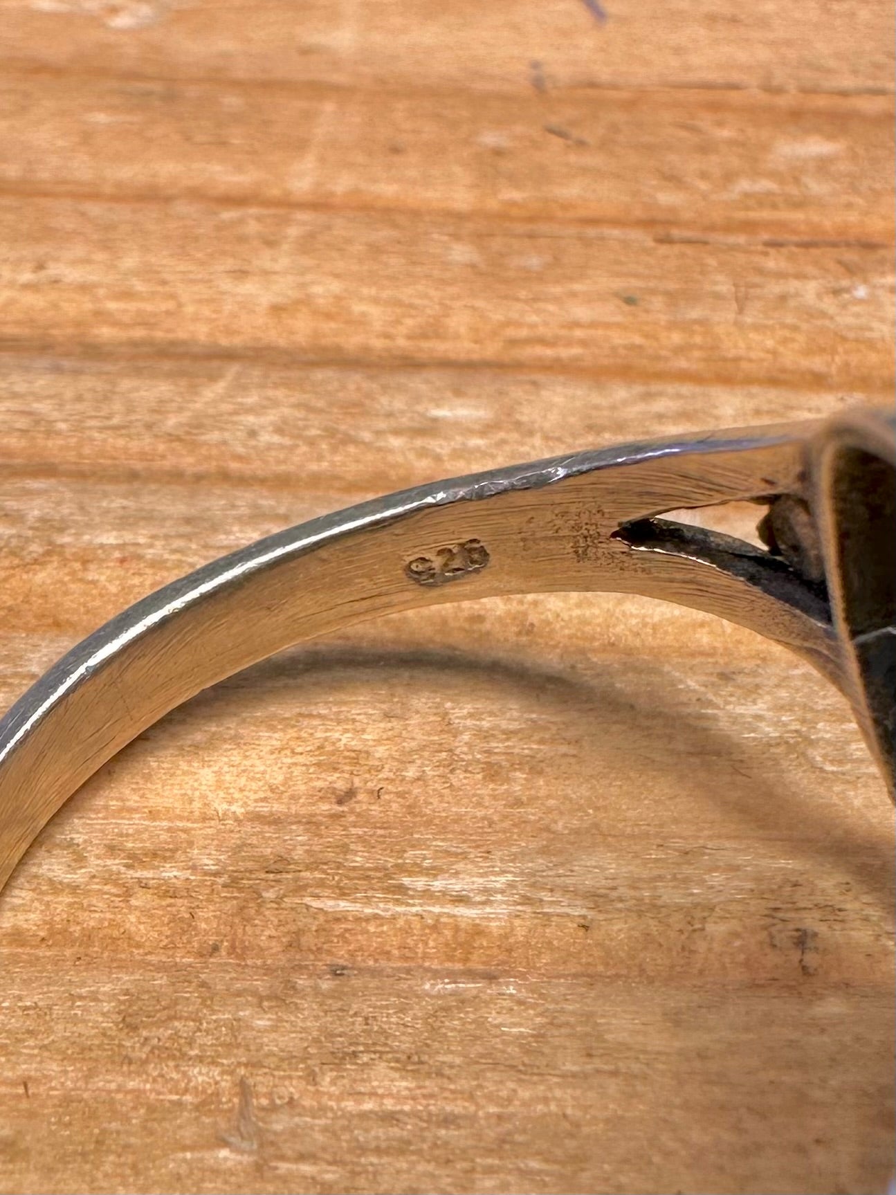 Abstract Floral Design 925 Sterling Silver Size S1/2 Ring