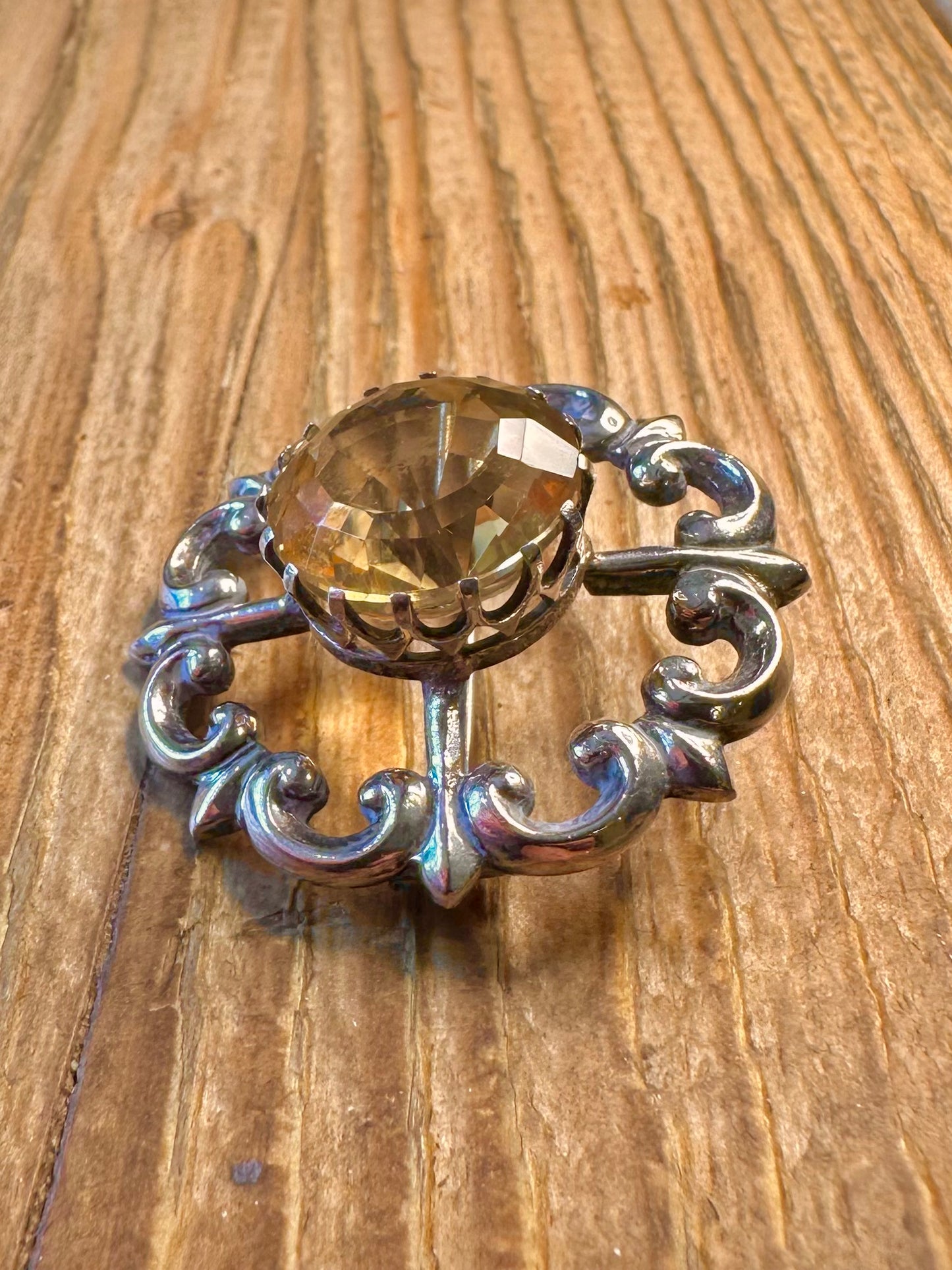 Scottish 1965 Thomas Kerr Ebbutt 925 Sterling Silver Brooch