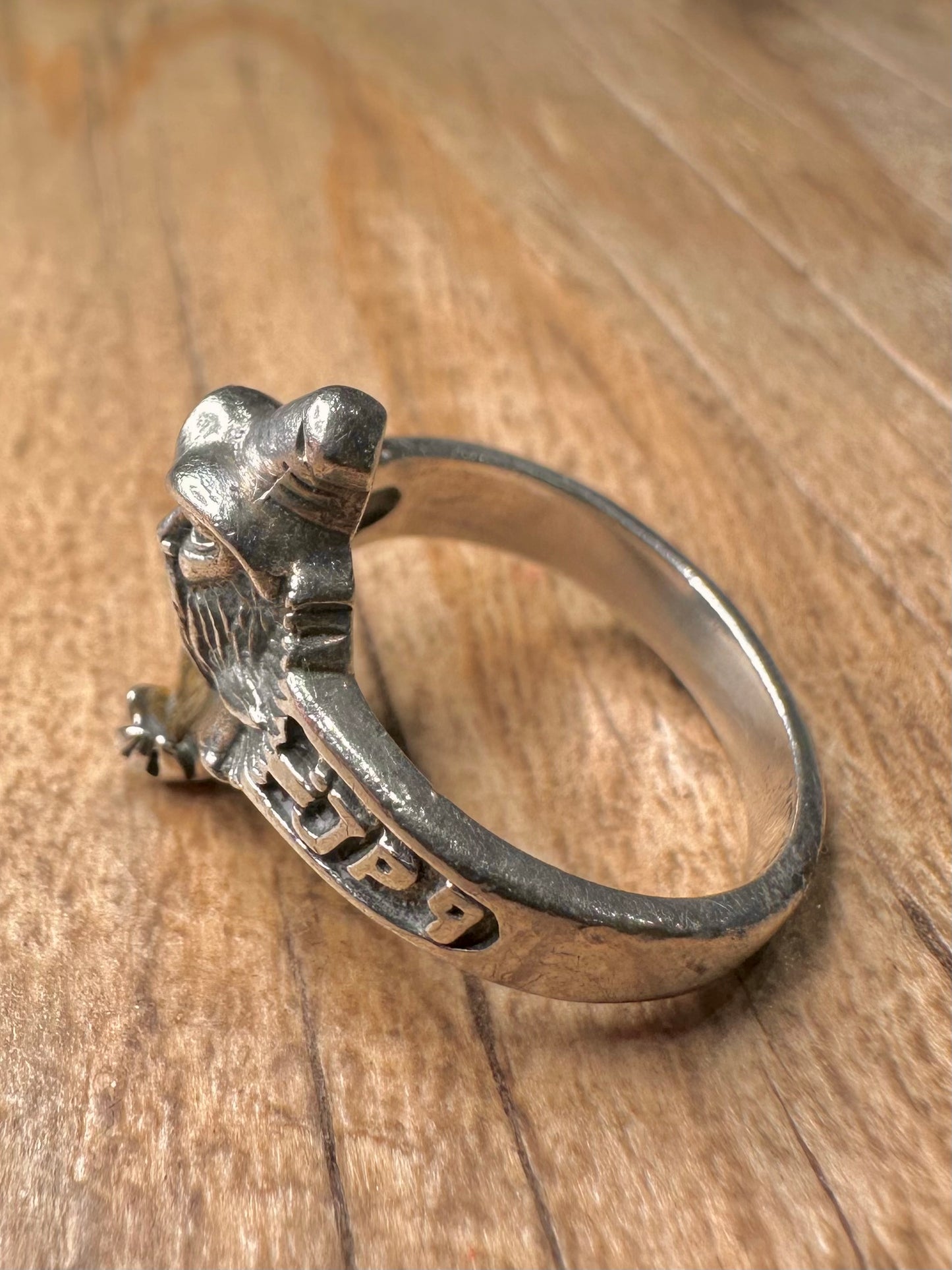 Vintage Wizard 925 Sterling Silver Size L Ring