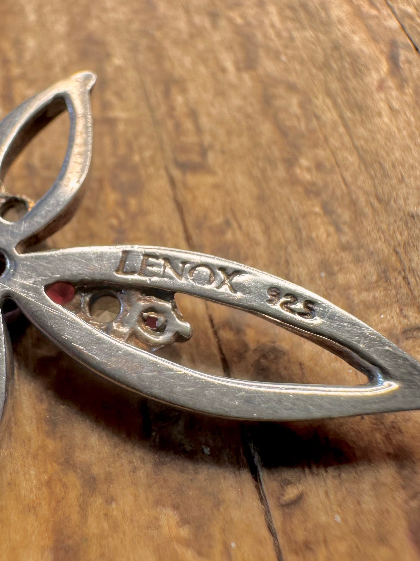 Multi Gemstone Cross Maker Lenox 925 Sterling Silver Pendant