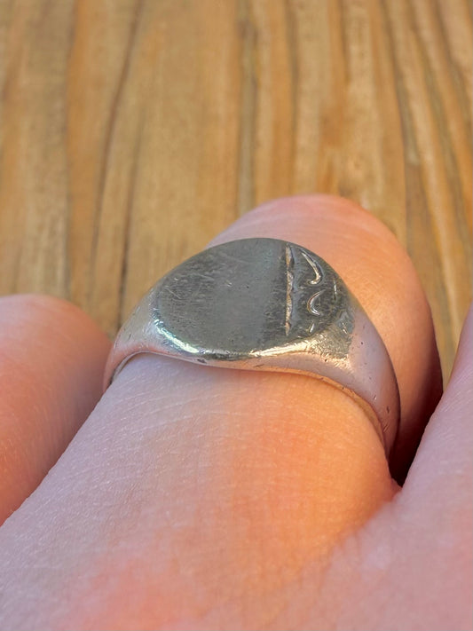 Signet 1978 Engraved 925 Sterling Silver Size Q Ring