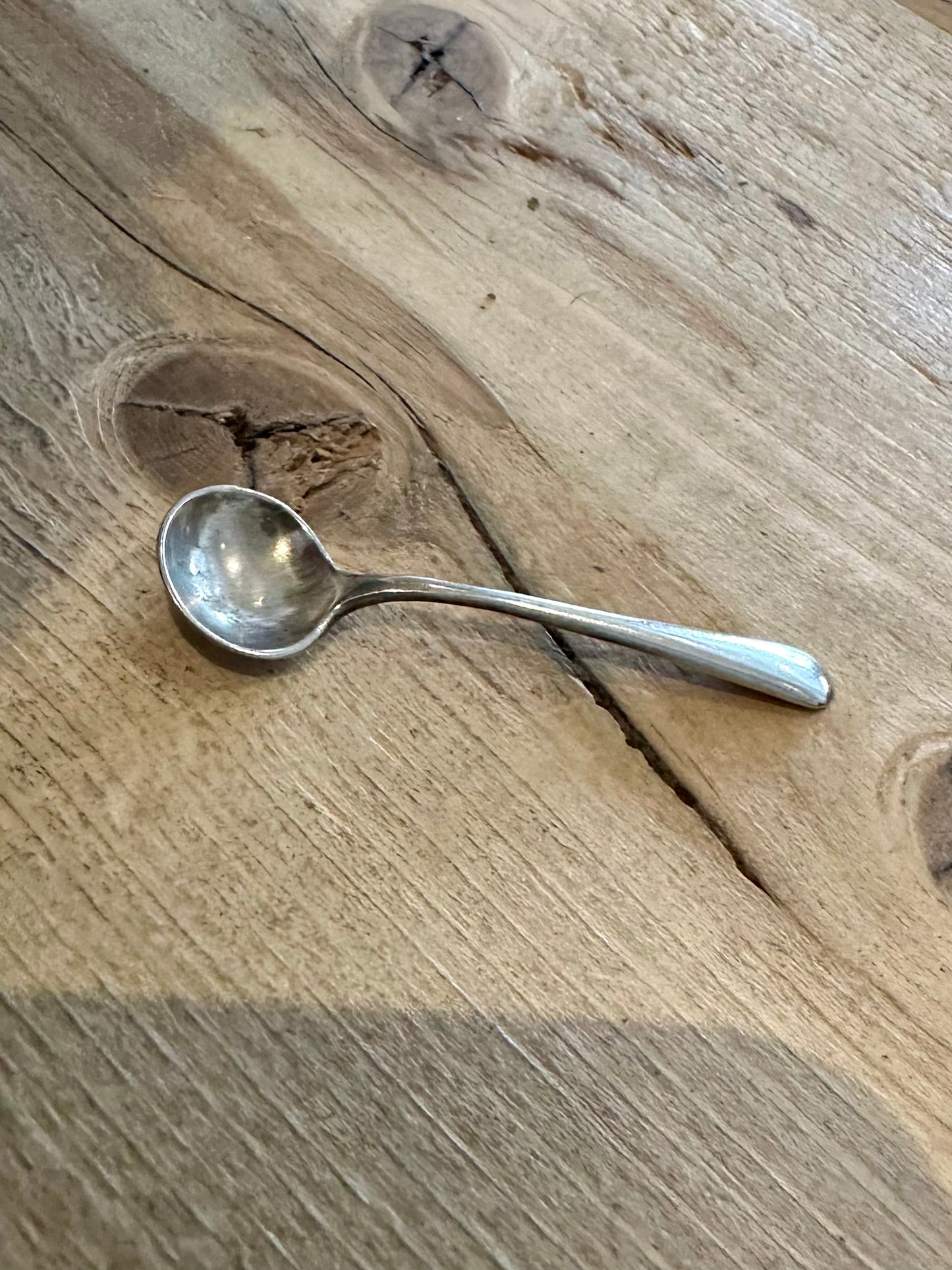 Vintage 1908 Mustard Spoon 925 Silver