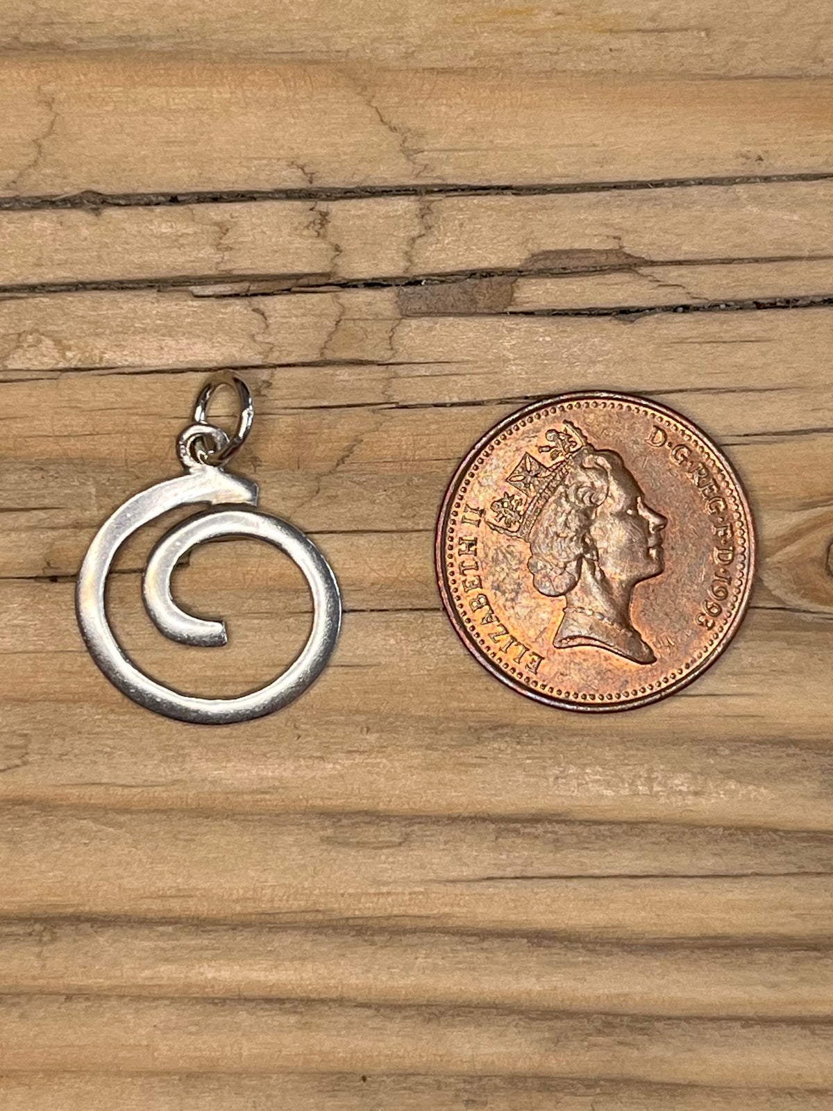 Simple Swirl 925 Sterling Silver Pendant