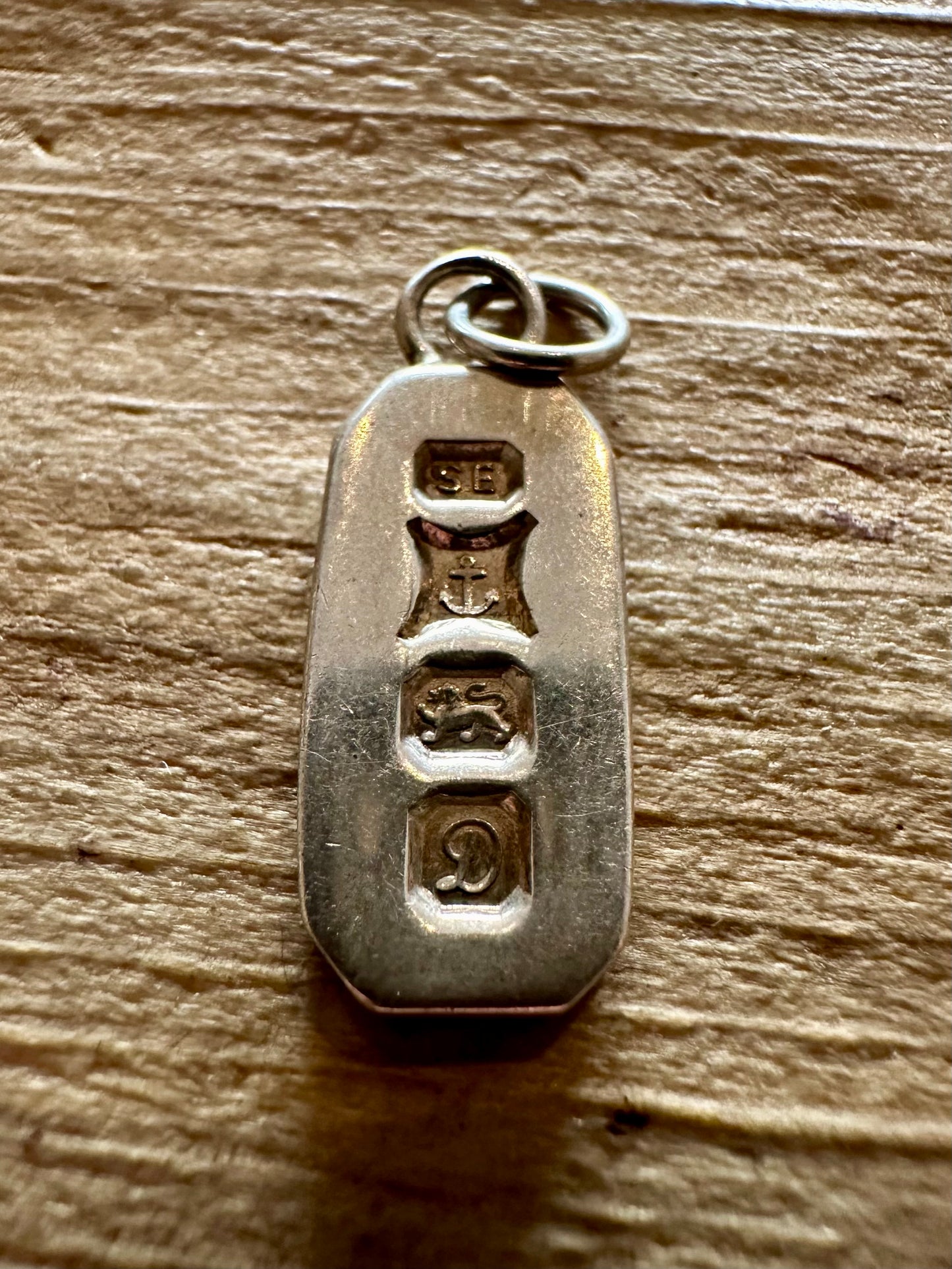 Vintage 1978 Ingot Birmingham 925 Silver Pendant