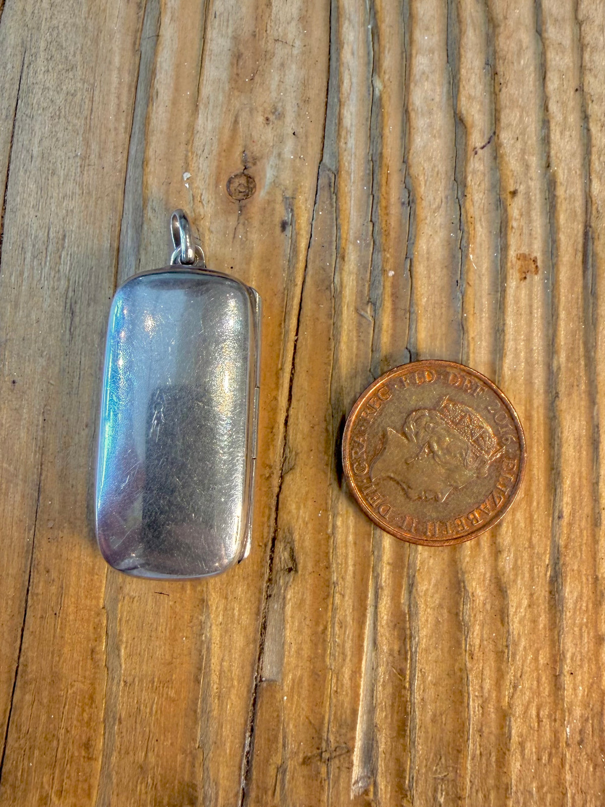 Rectangle Locket 925 Sterling Silver Pendant