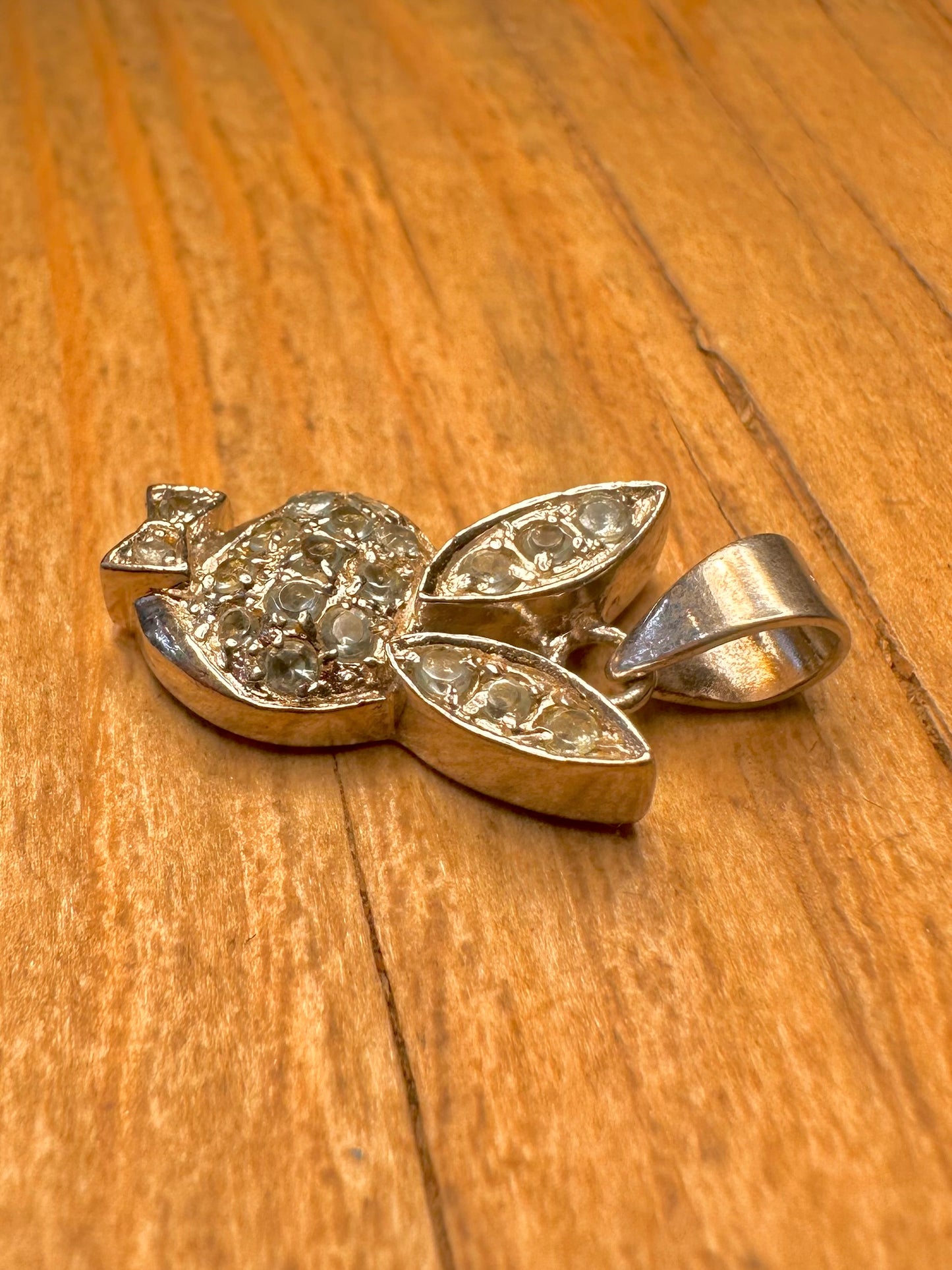 Vintage Playboy Blue Stone 925 Sterling Silver Pendant