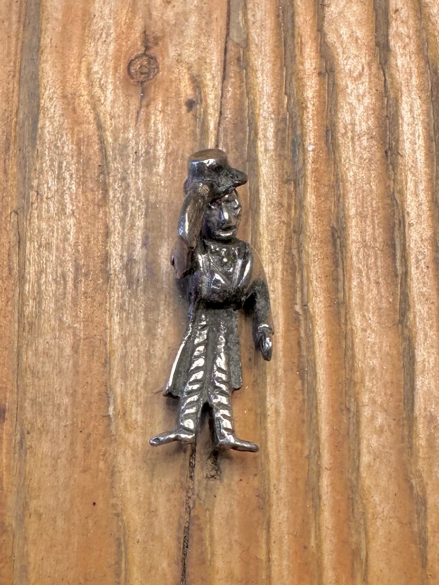 Articulated Top Hat Suit Man 925 Sterling Silver Charm Pendant