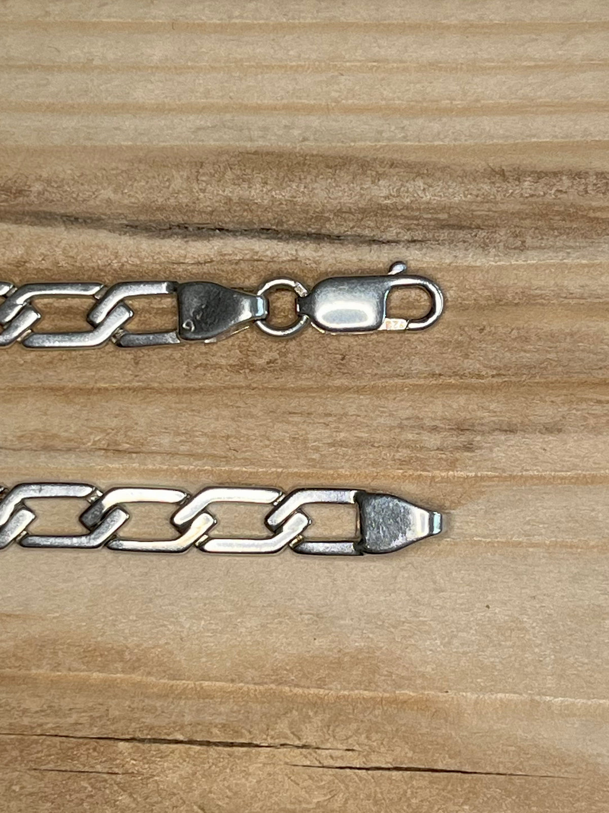 Unique Link Chain 925 Sterling Silver 7.5 Inch Bracelet
