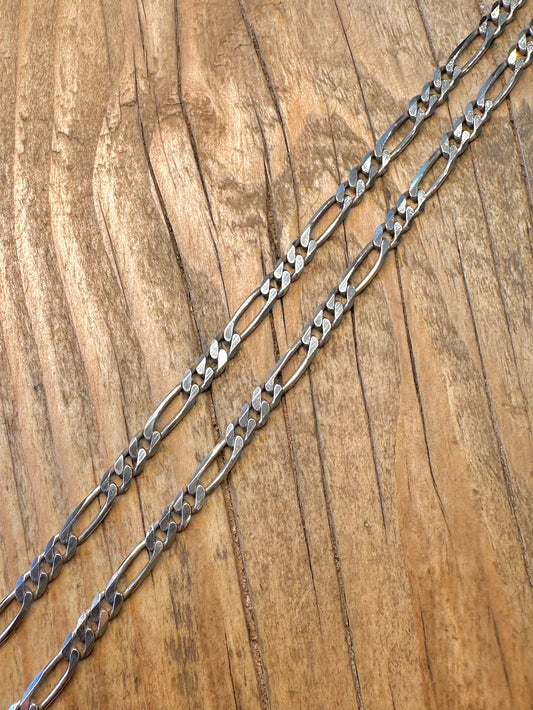 Figaro Chain 1995 925 Sterling Silver 18 inch Necklace