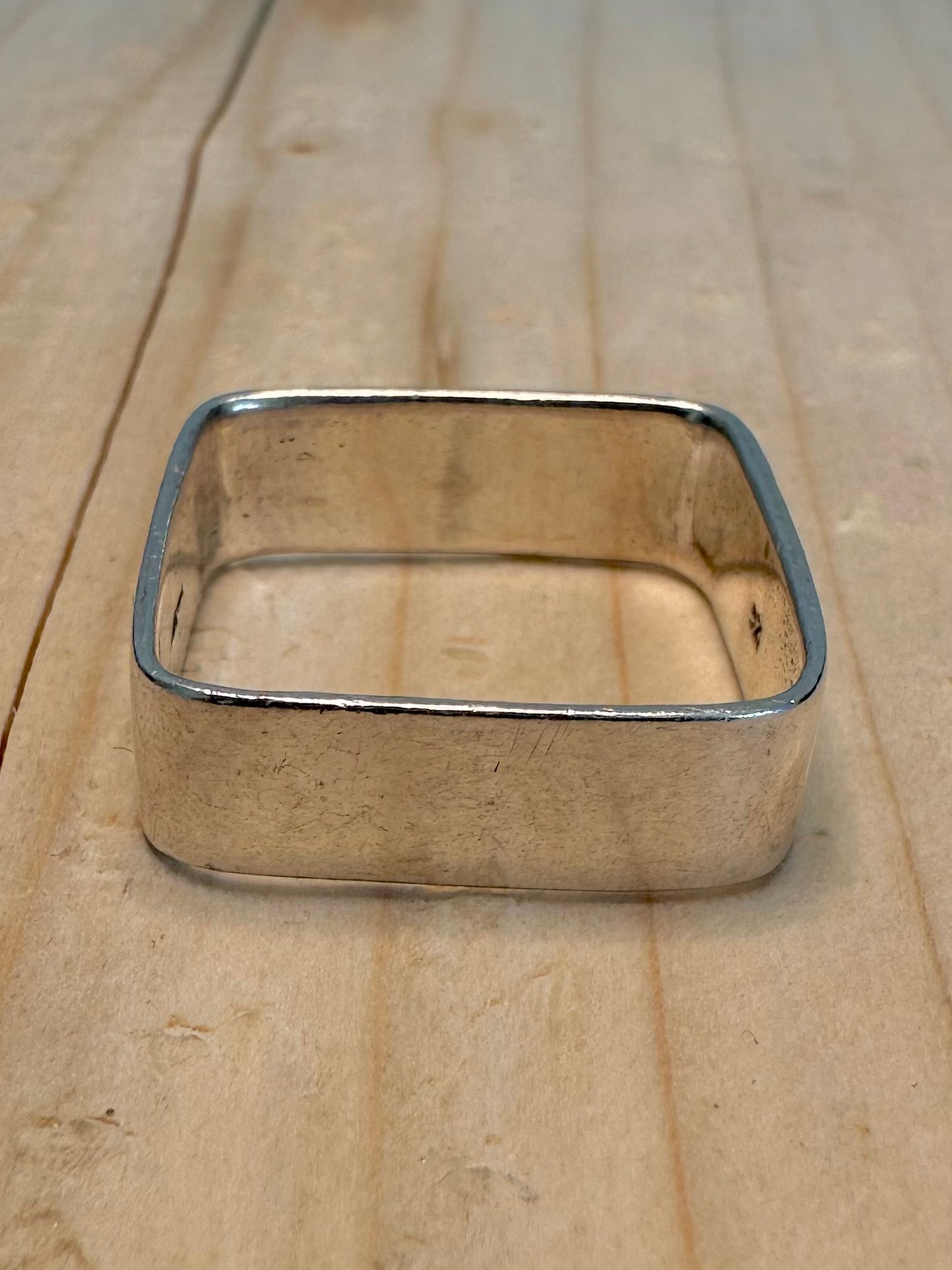 Square Band 925 Sterling Silver Size V1/2 Ring