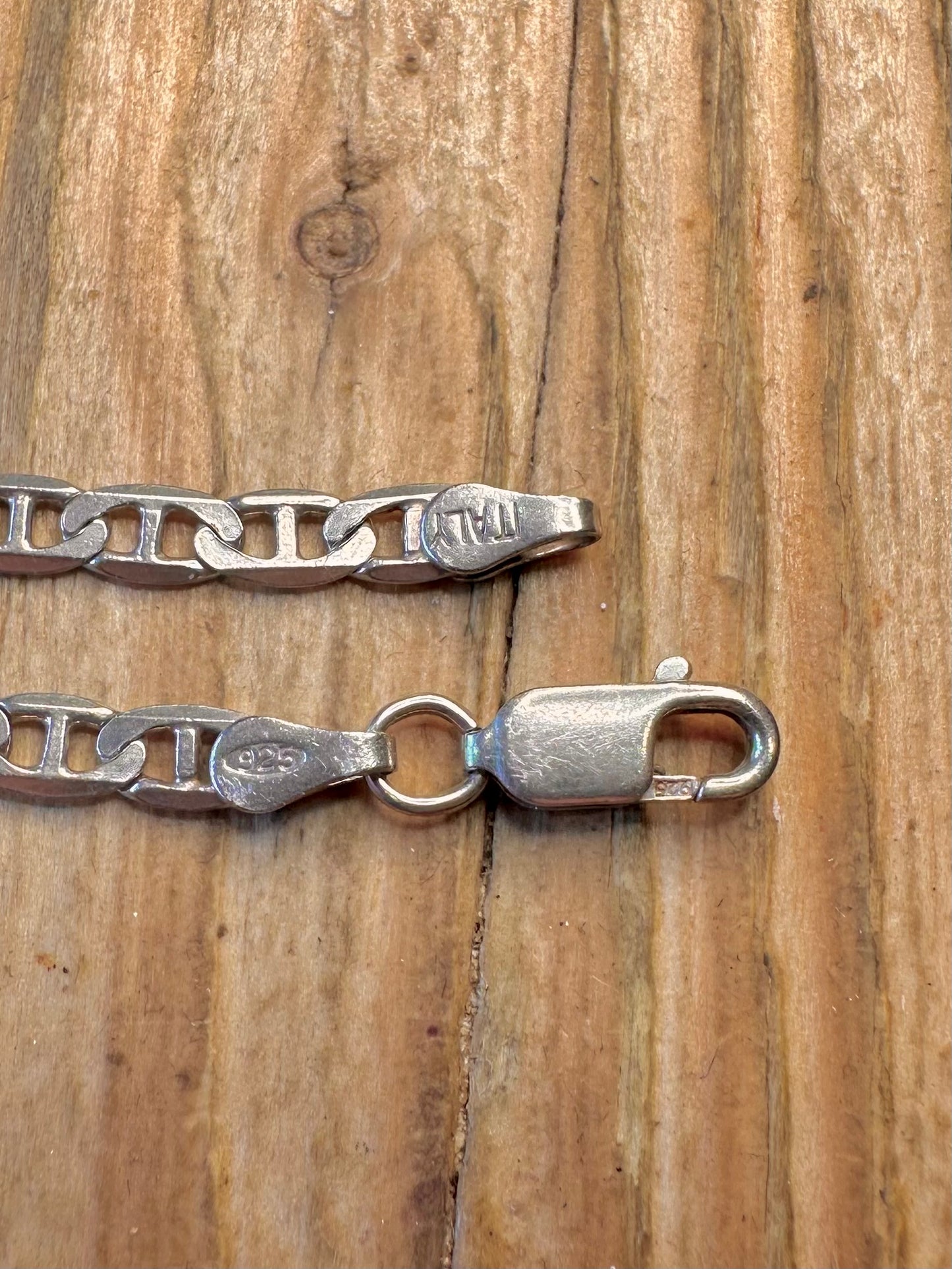 Mariner Chain Italian 925 Sterling Silver 19.75 inch Necklace