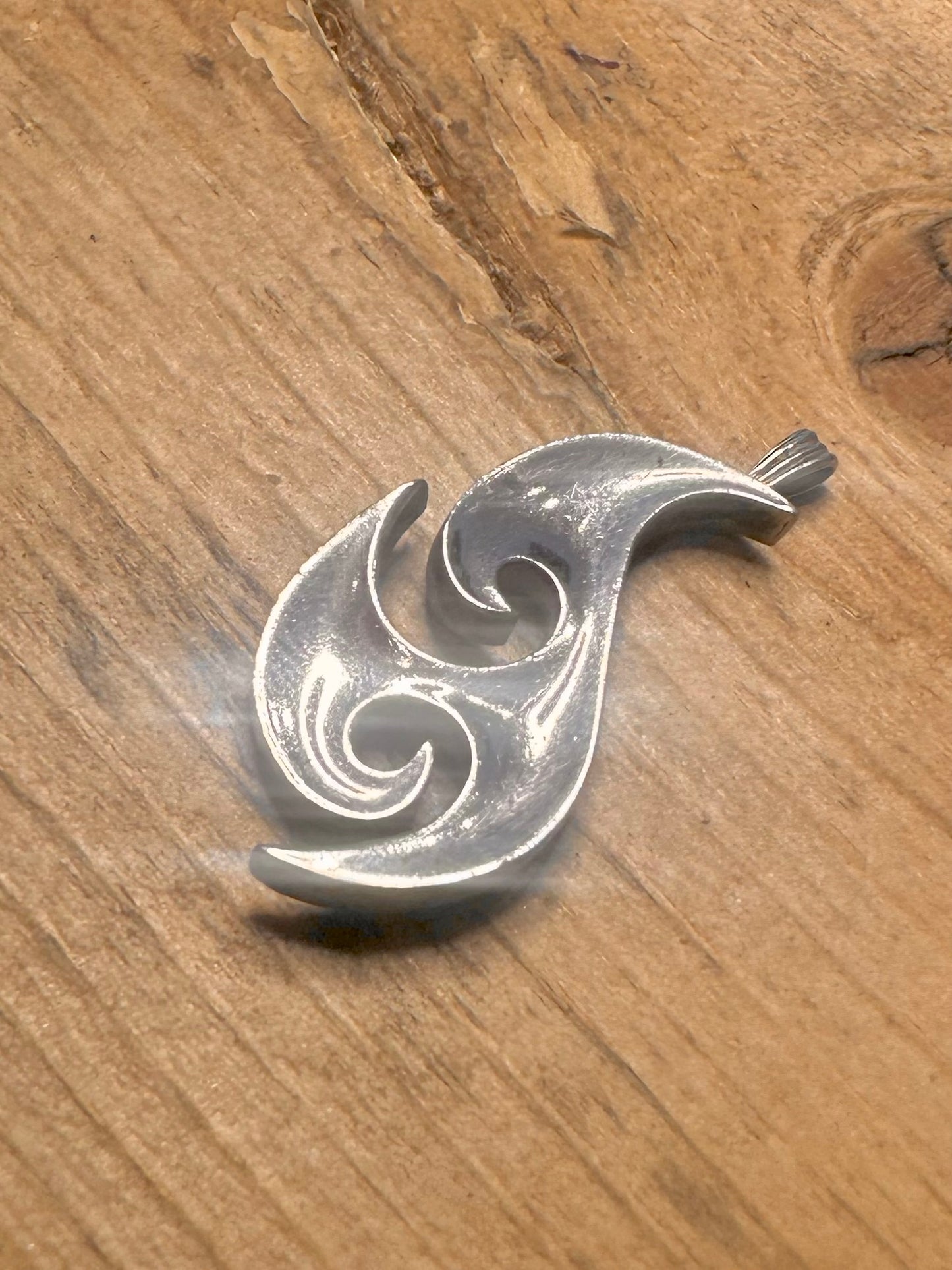 Vintage Tribal Shape 925 Silver Maker DM Pendant