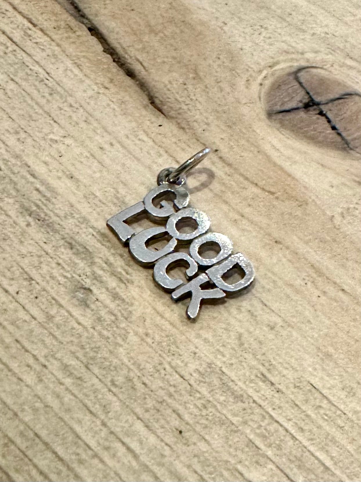 Vintage Good Luck 925 Silver Charm Pendant