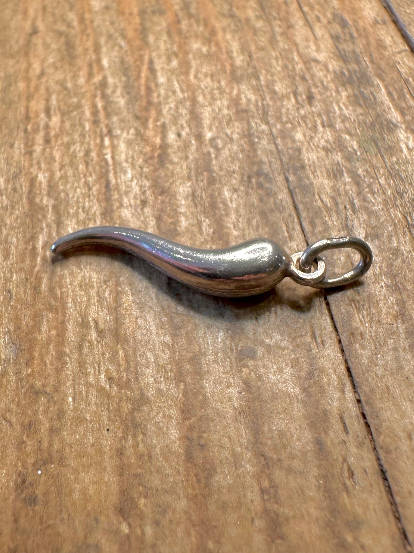 Horn Cornicello 925 Sterling Silber Anhänger