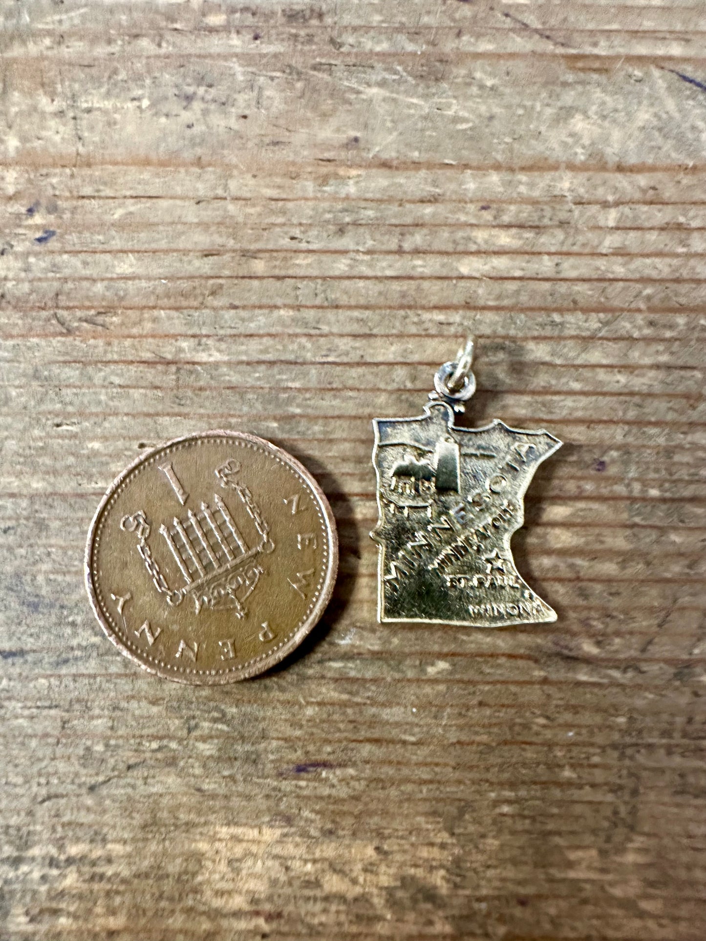 Vintage Minnesota Gold on 925 Silver Pendant