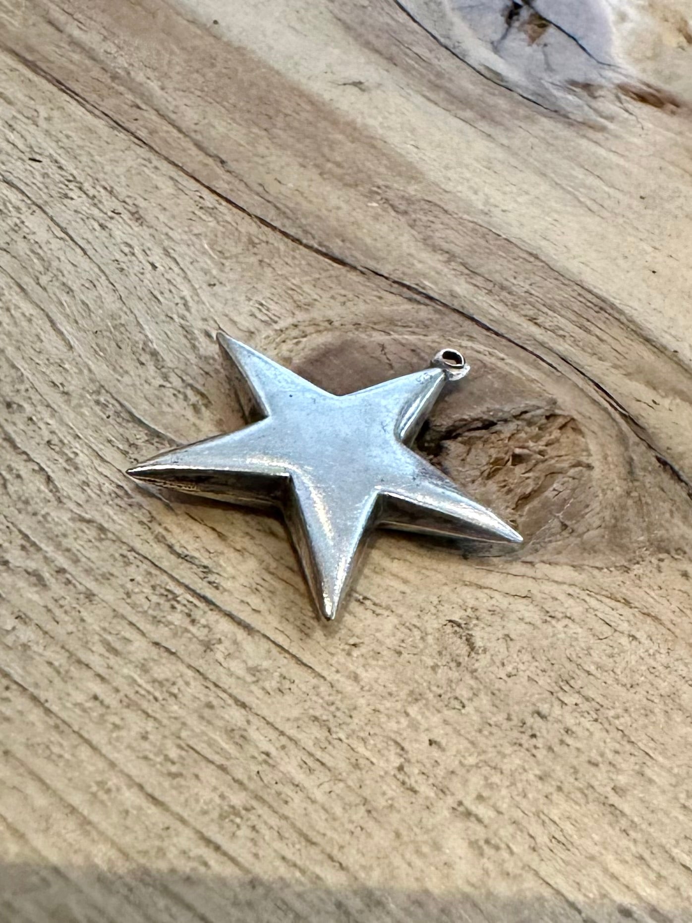 Vintage Star 925 Silver Pendant