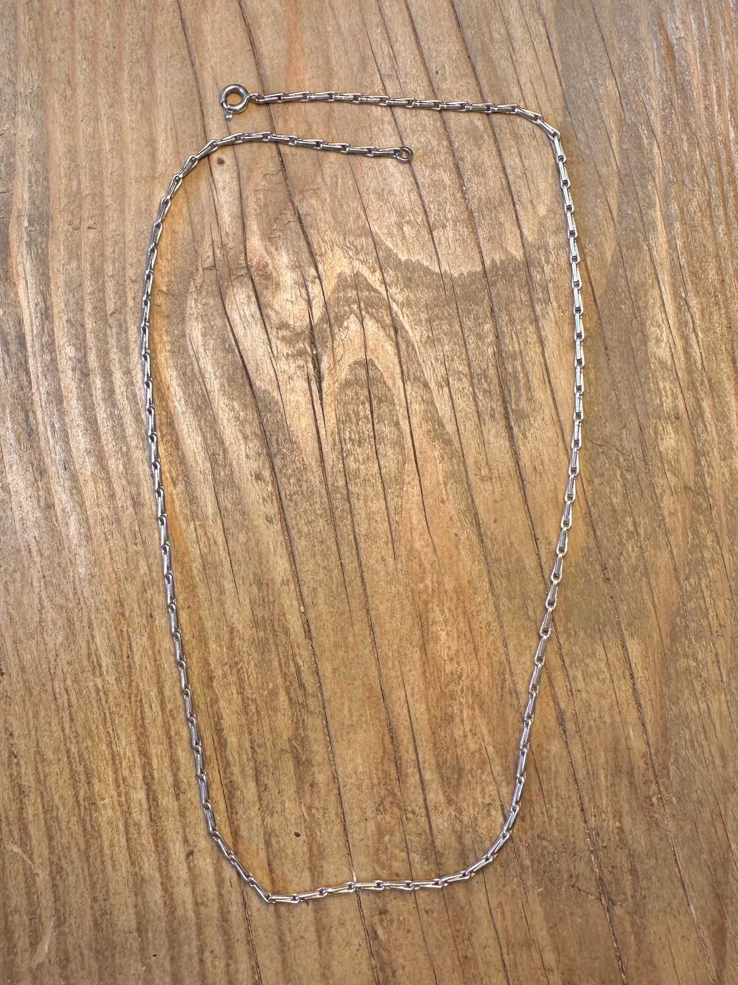 Hayseed Link Halskette aus 925er Sterlingsilber, 48 cm