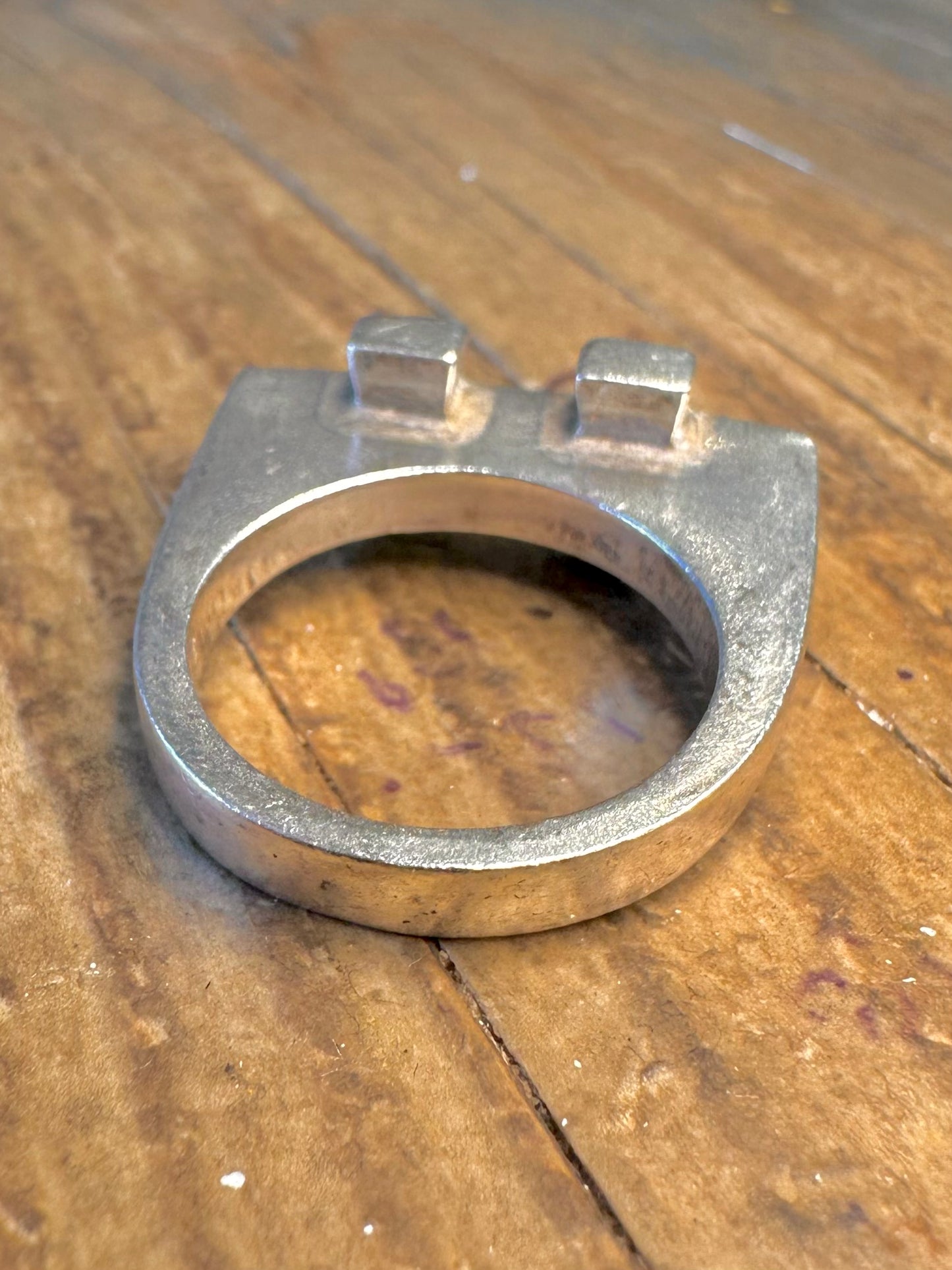 Brand N:Joi Abstract 925 Sterling Silver Size P Ring