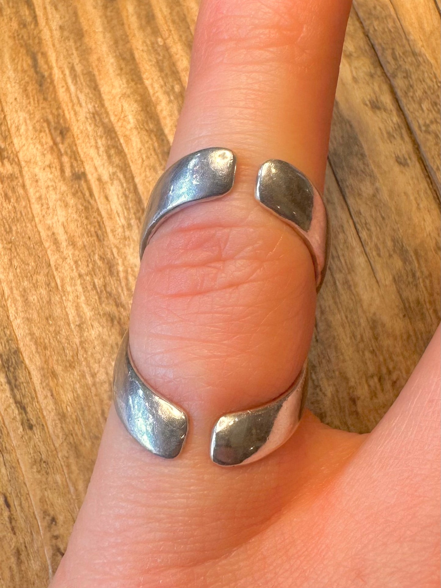 Arthritis offener Ringschiene 925 Sterling Silber Größe i1/2 Ring
