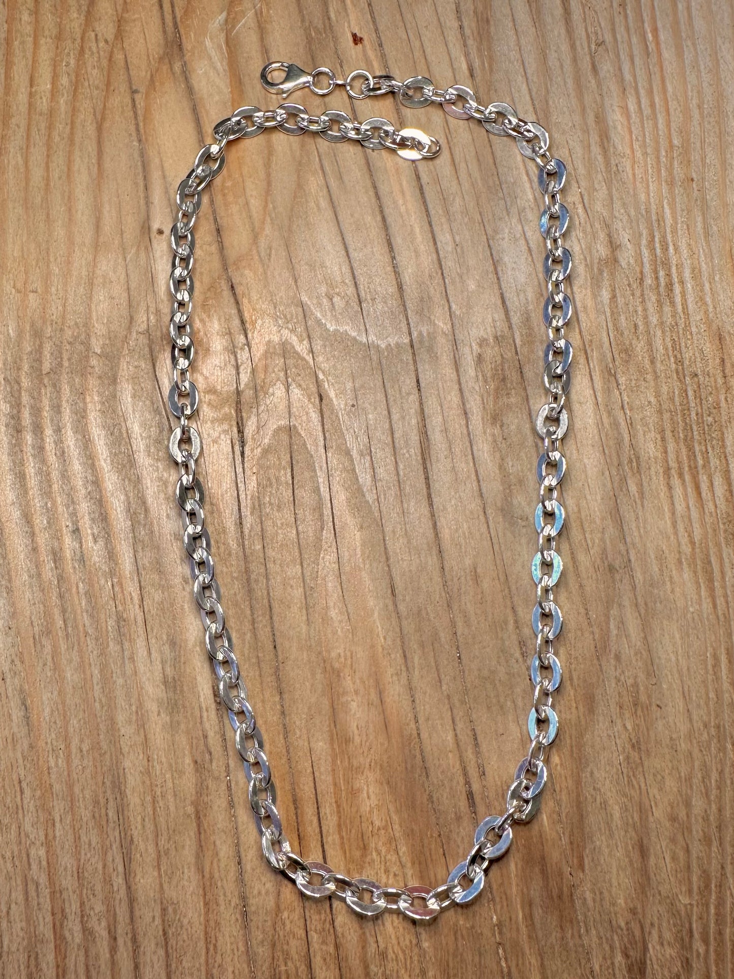 Modern Cable Chain 925 Sterling Silver 18 inch Necklace