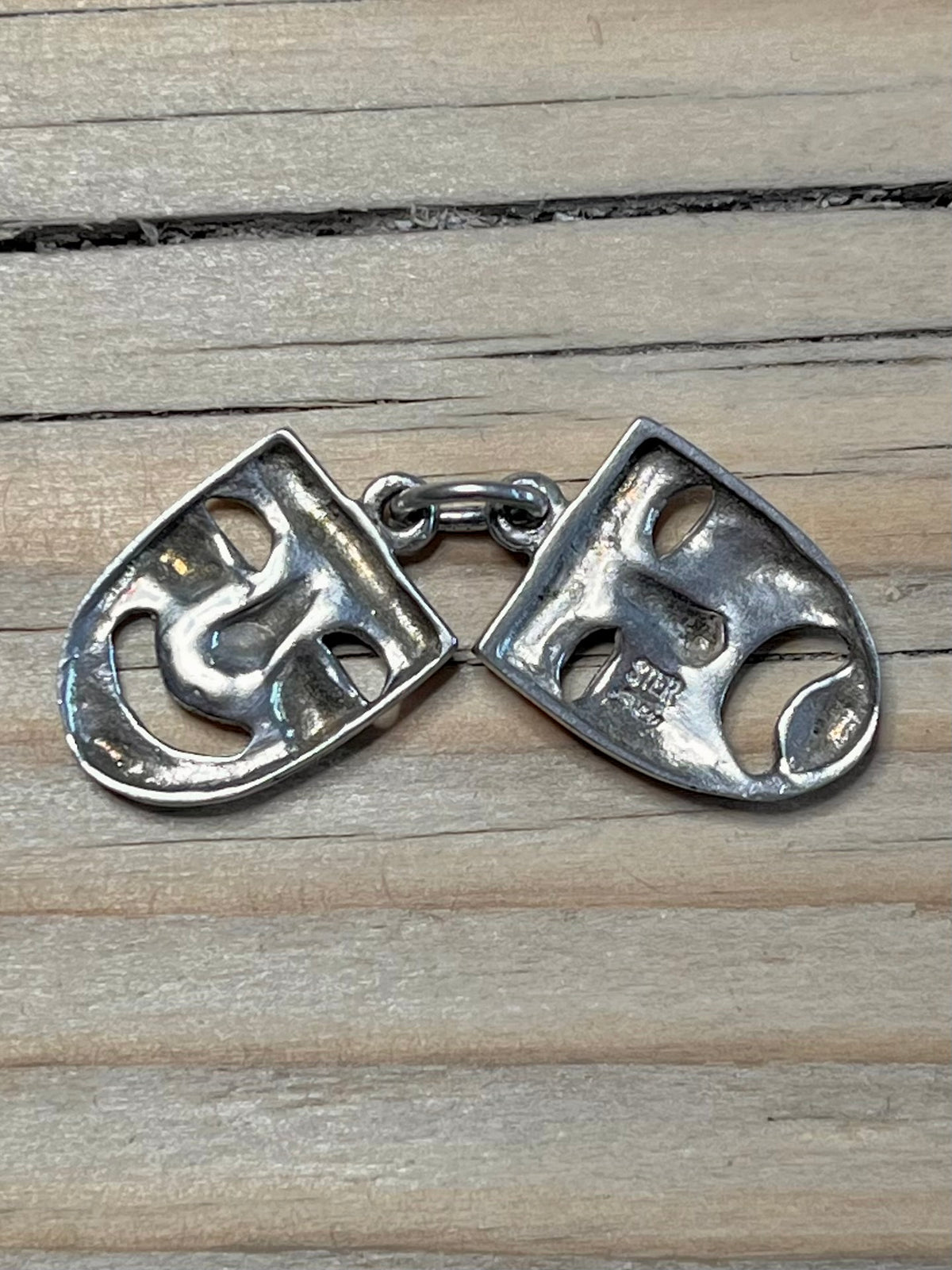 Theatre Mask 925 Sterling Silver Pendant