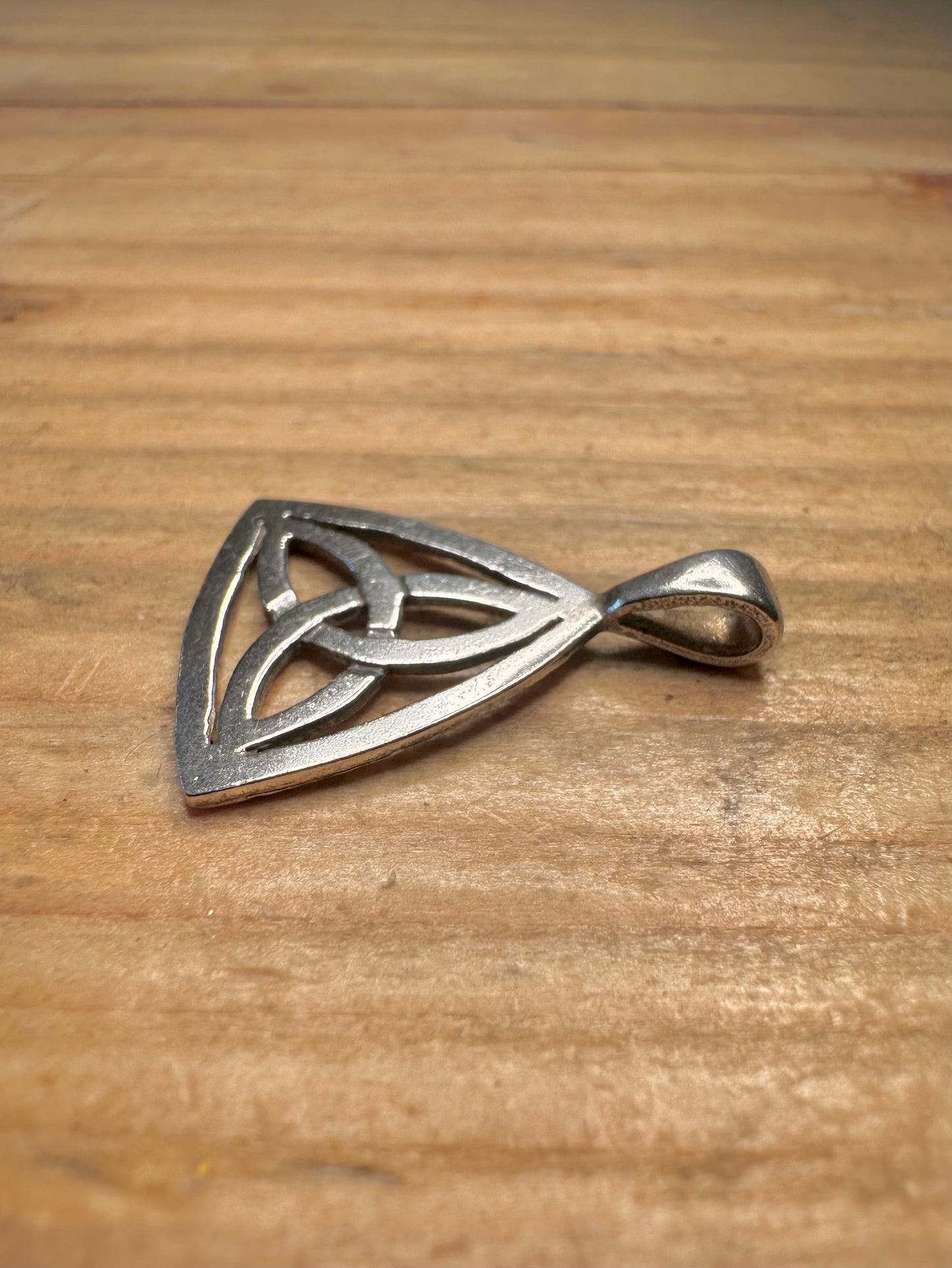 Celtic Knot Triangle 925 Sterling Silver Pendant