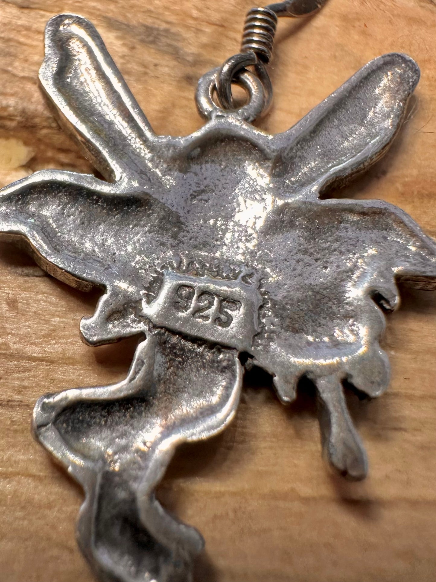Vintage Fairy 925 Silver Earrings