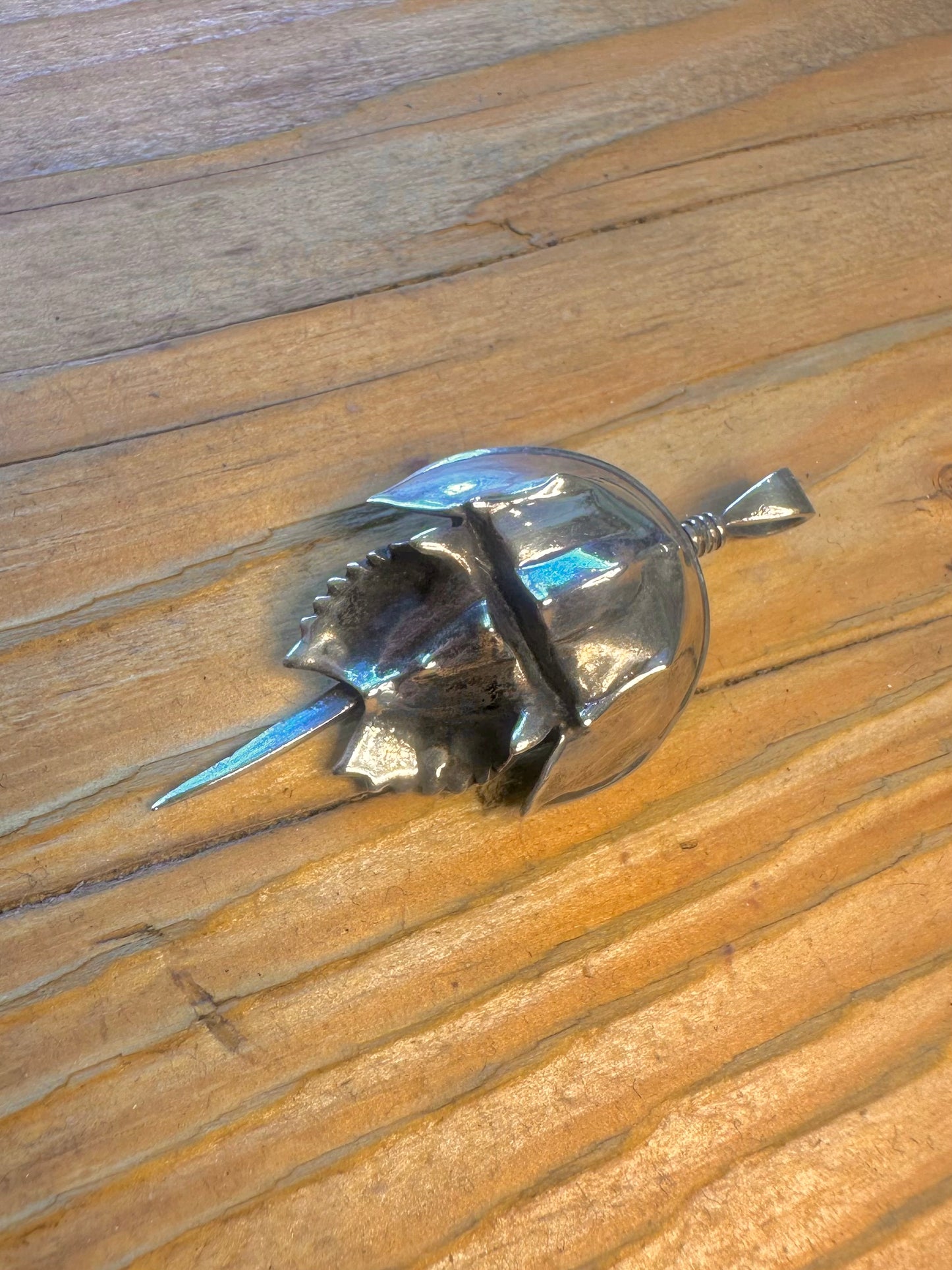 Horseshoe Crab 925 Sterling Silver Pendant