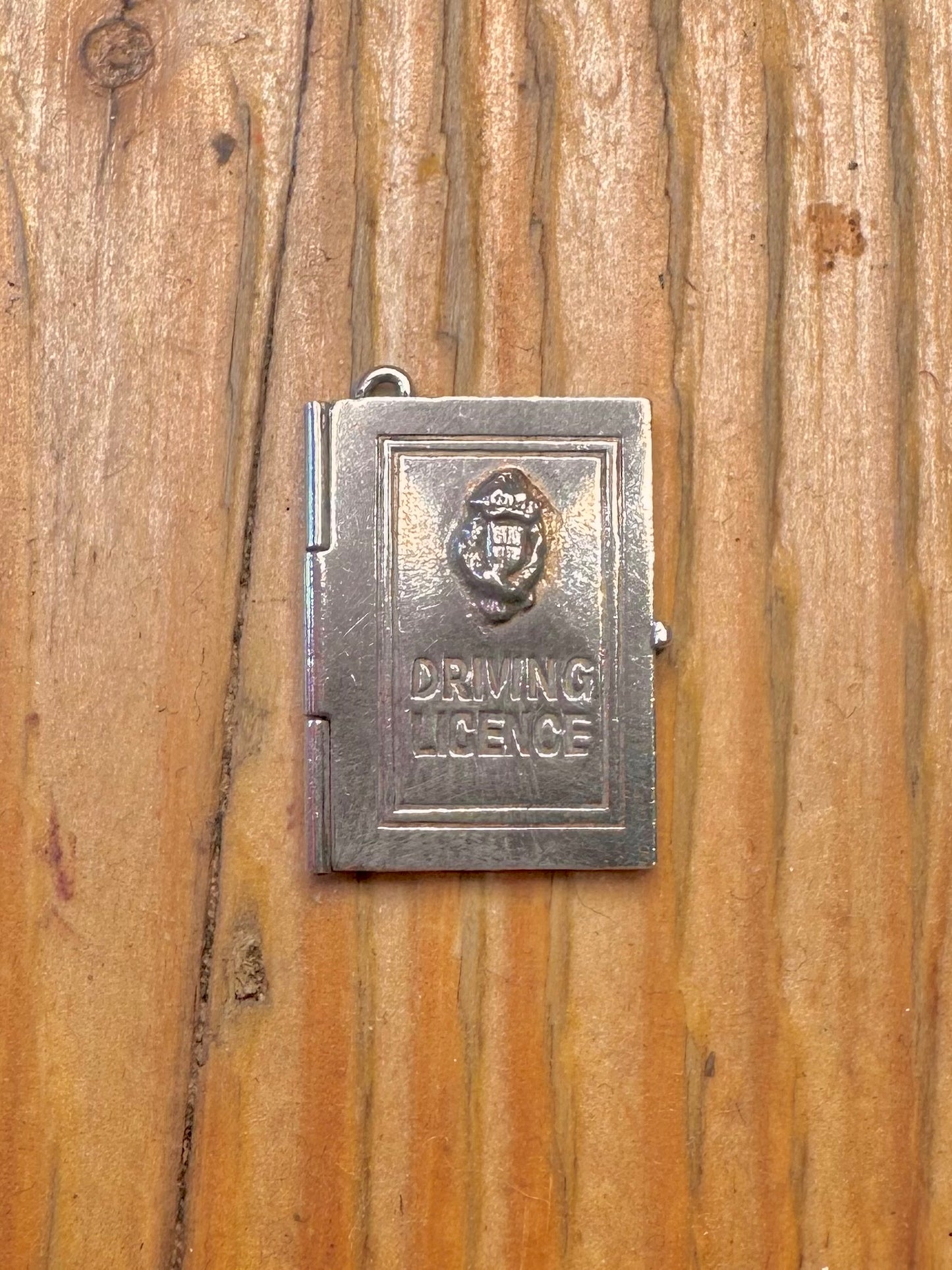 Driving Licence with Papers 925 Sterling Silver Charm Pendant