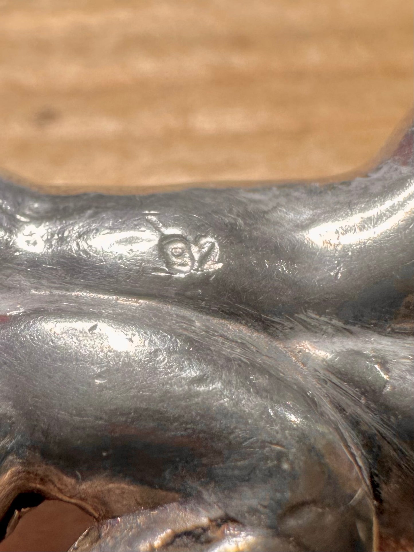 Vintage Heavy Ape Monkey 925 Sterling Silver Pendant