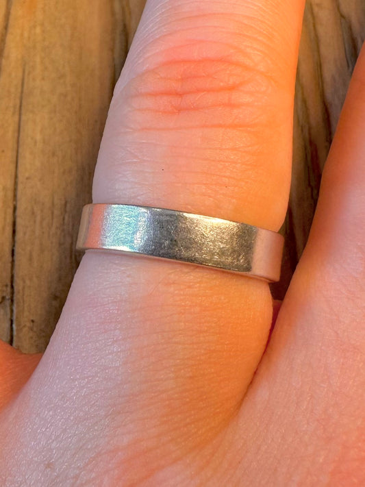 Band 925 Sterling Silver Size Q1/2 Ring