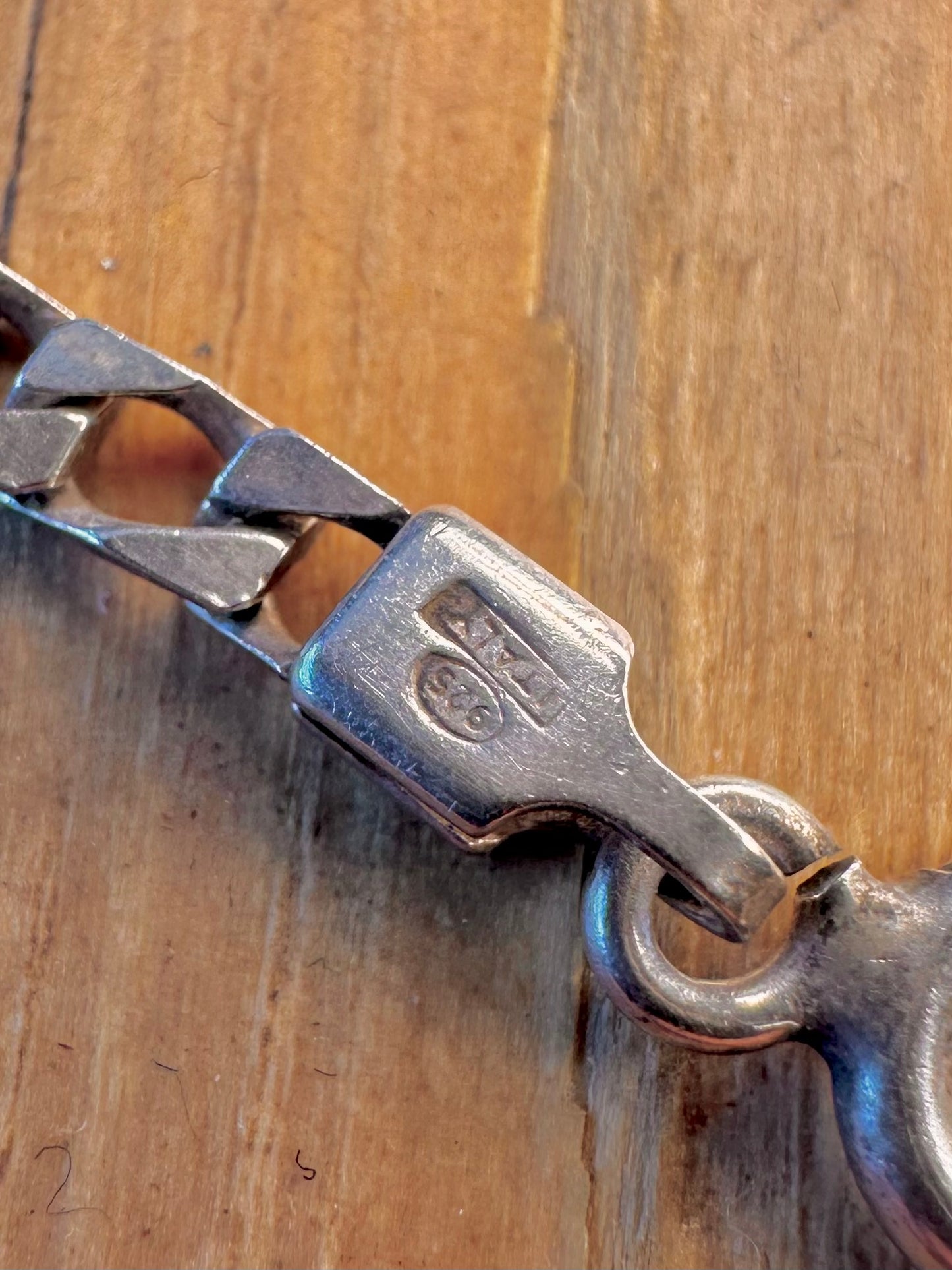 Curb Chain 1990 Italy 925 Sterling Silver 20 inch Necklace