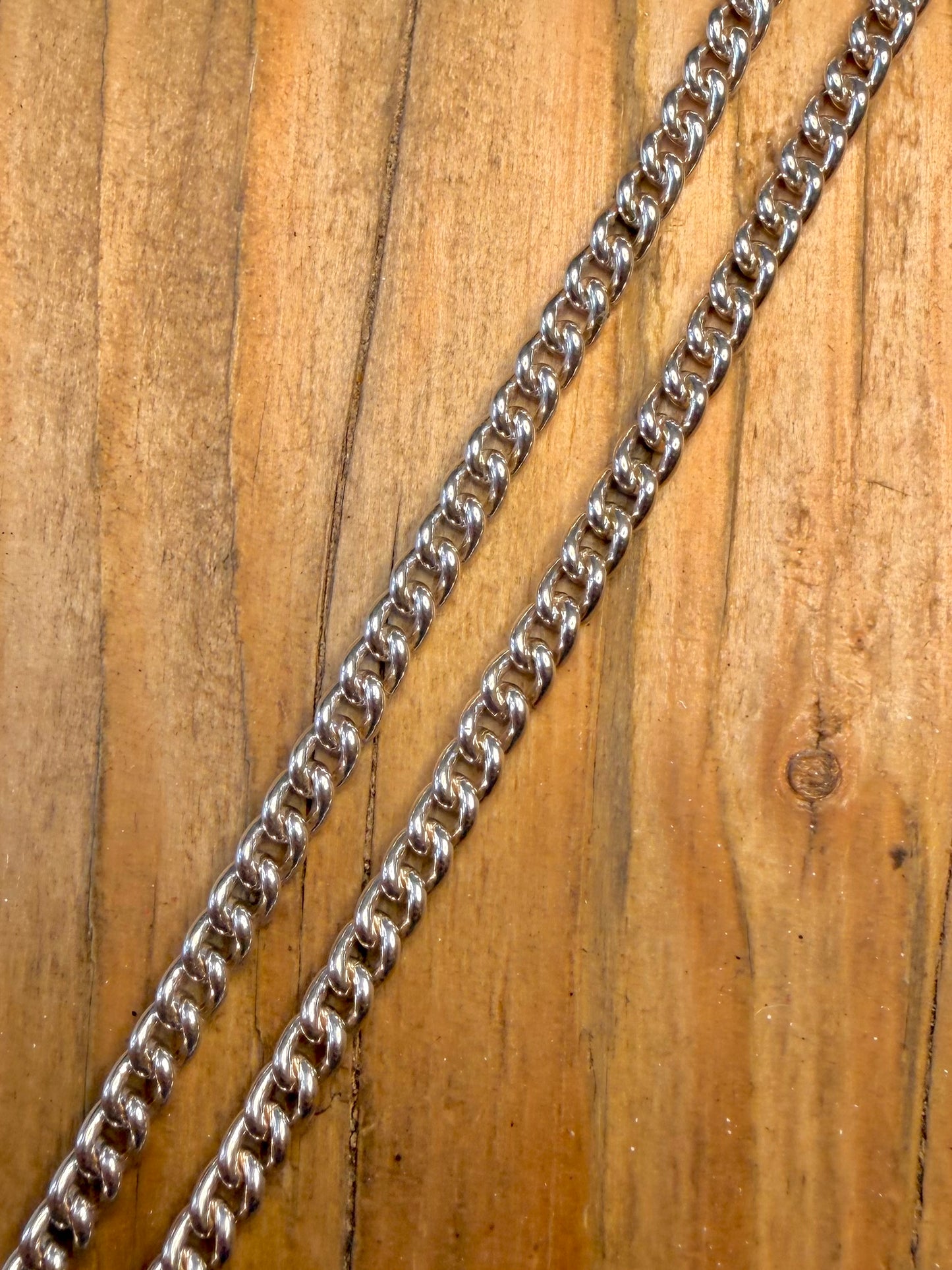 Close Link Curb Chain Maker WJS 925 Sterling Silver 18 inch Necklace