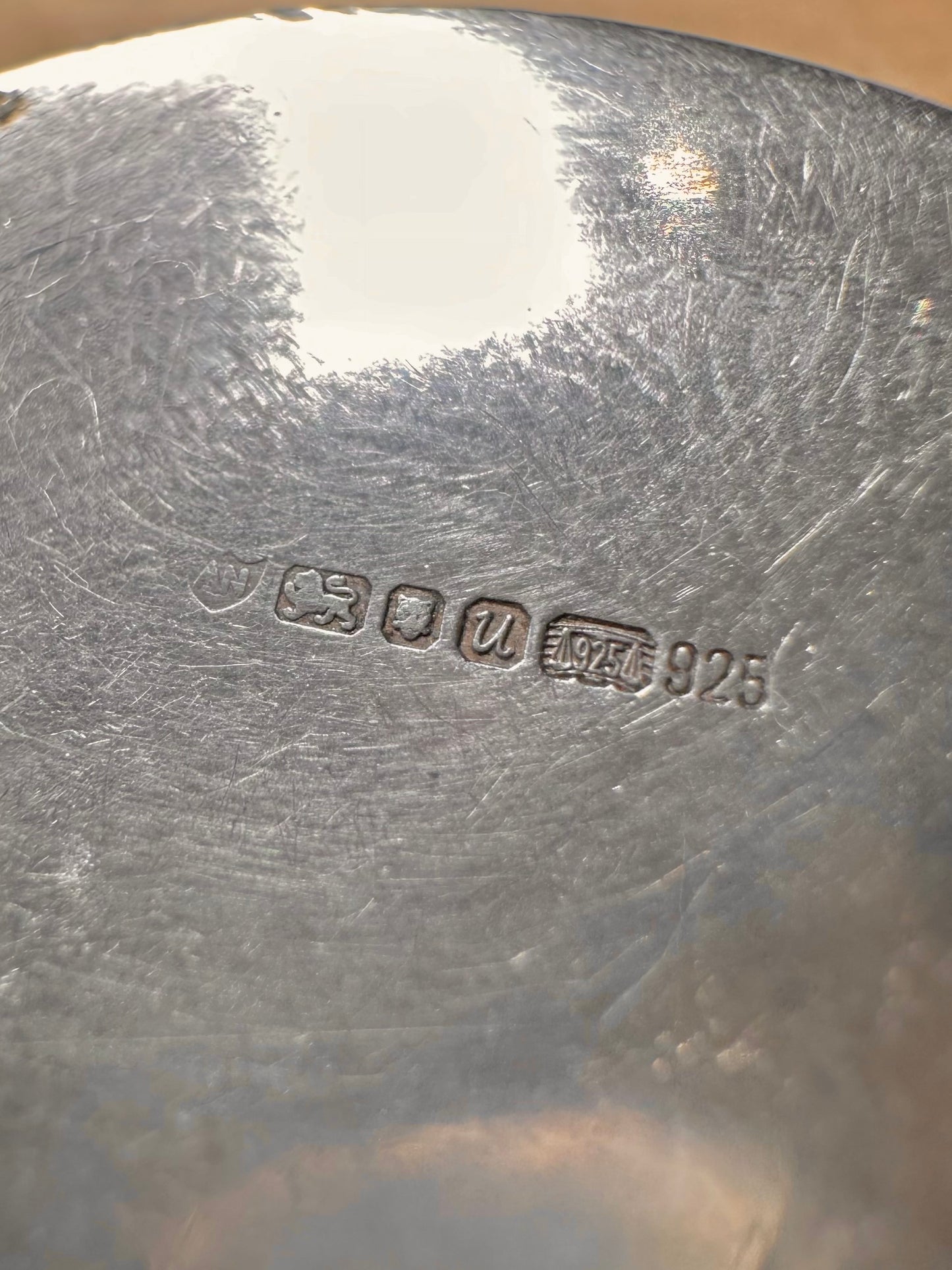 Vintage 1994 Engraved Pill Box 925 Sterling Silver Collectable