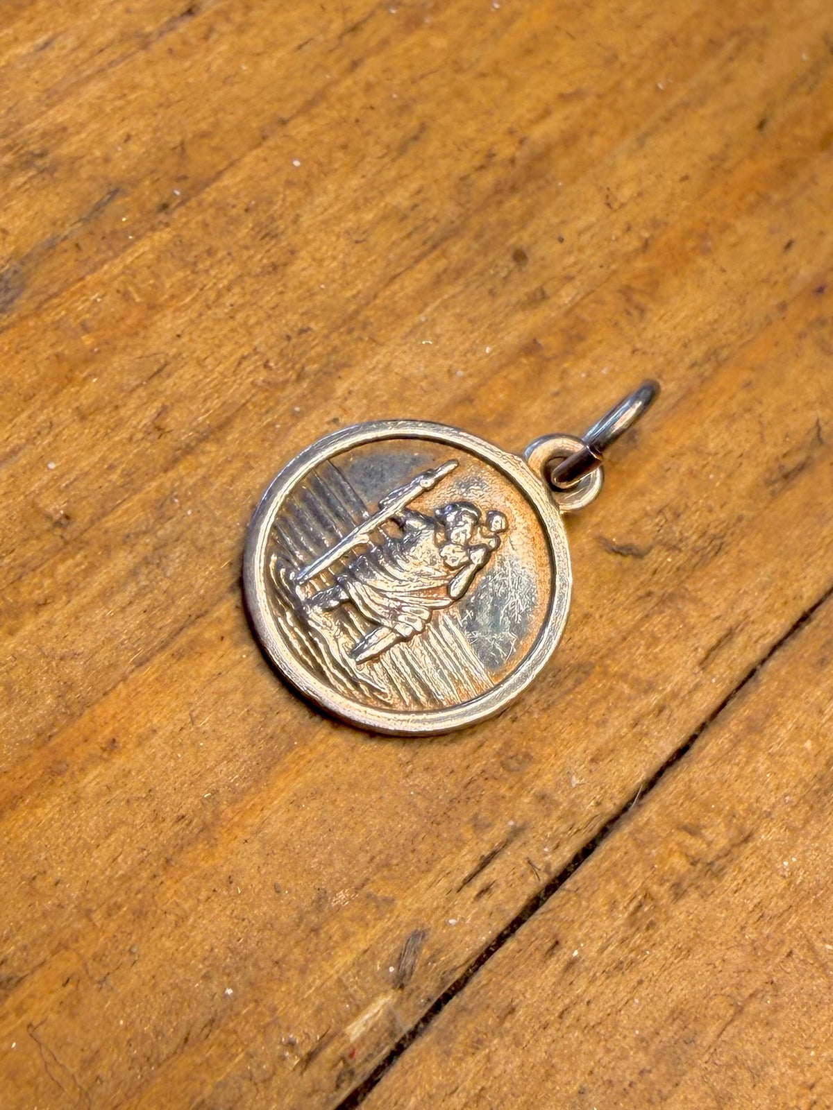 Small St Christopher 925 Sterling Silver Pendant
