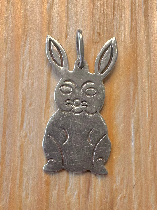 Vintage Rabbit 925 Silver Pendant